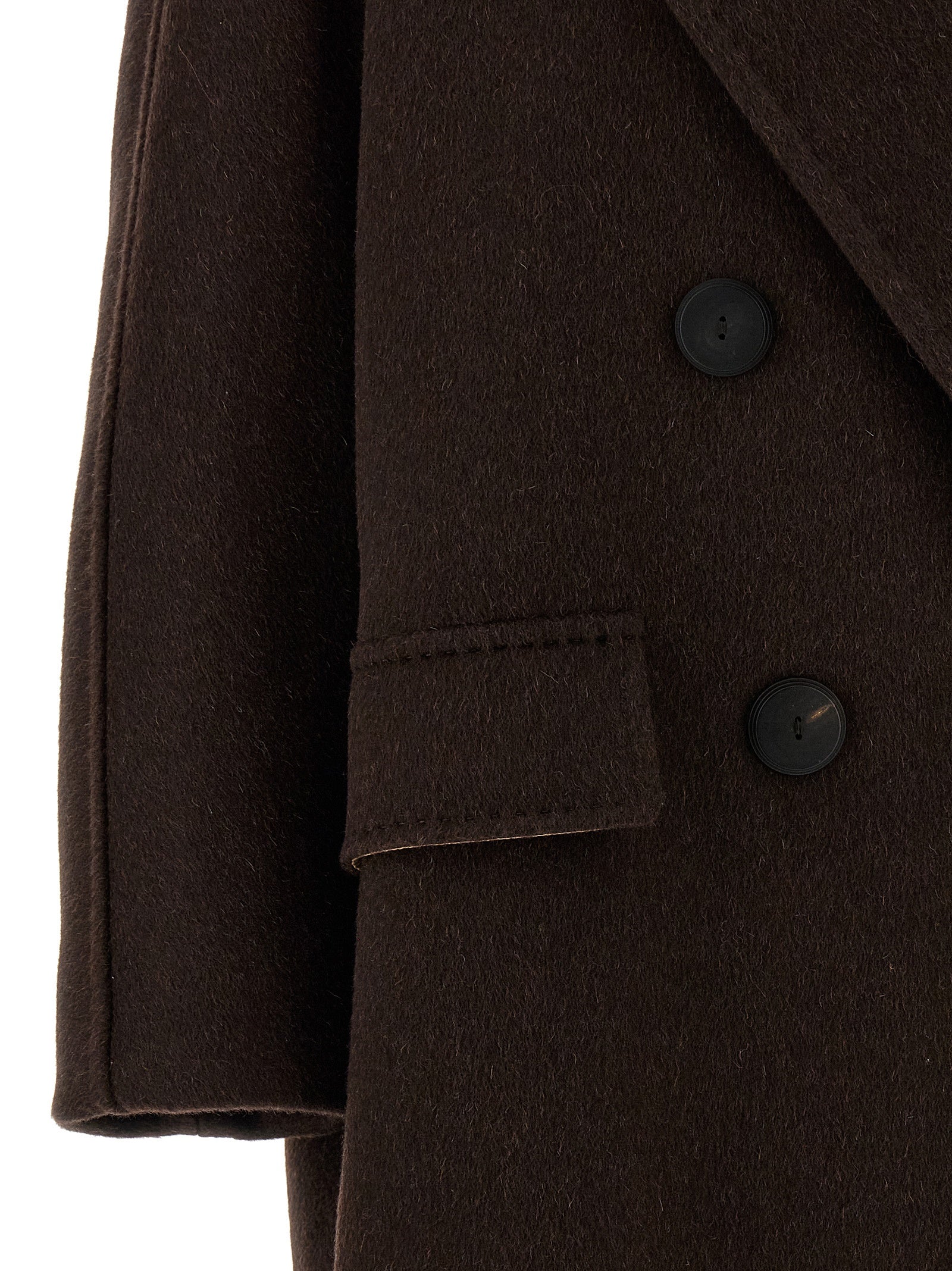 Max Mara Brown Cashmere Women's Coat
