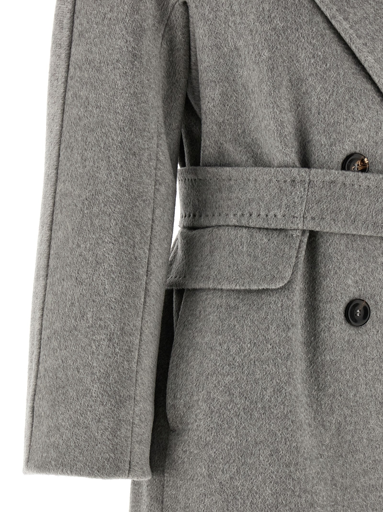 Max Mara Gray Cashmere Women's Coat