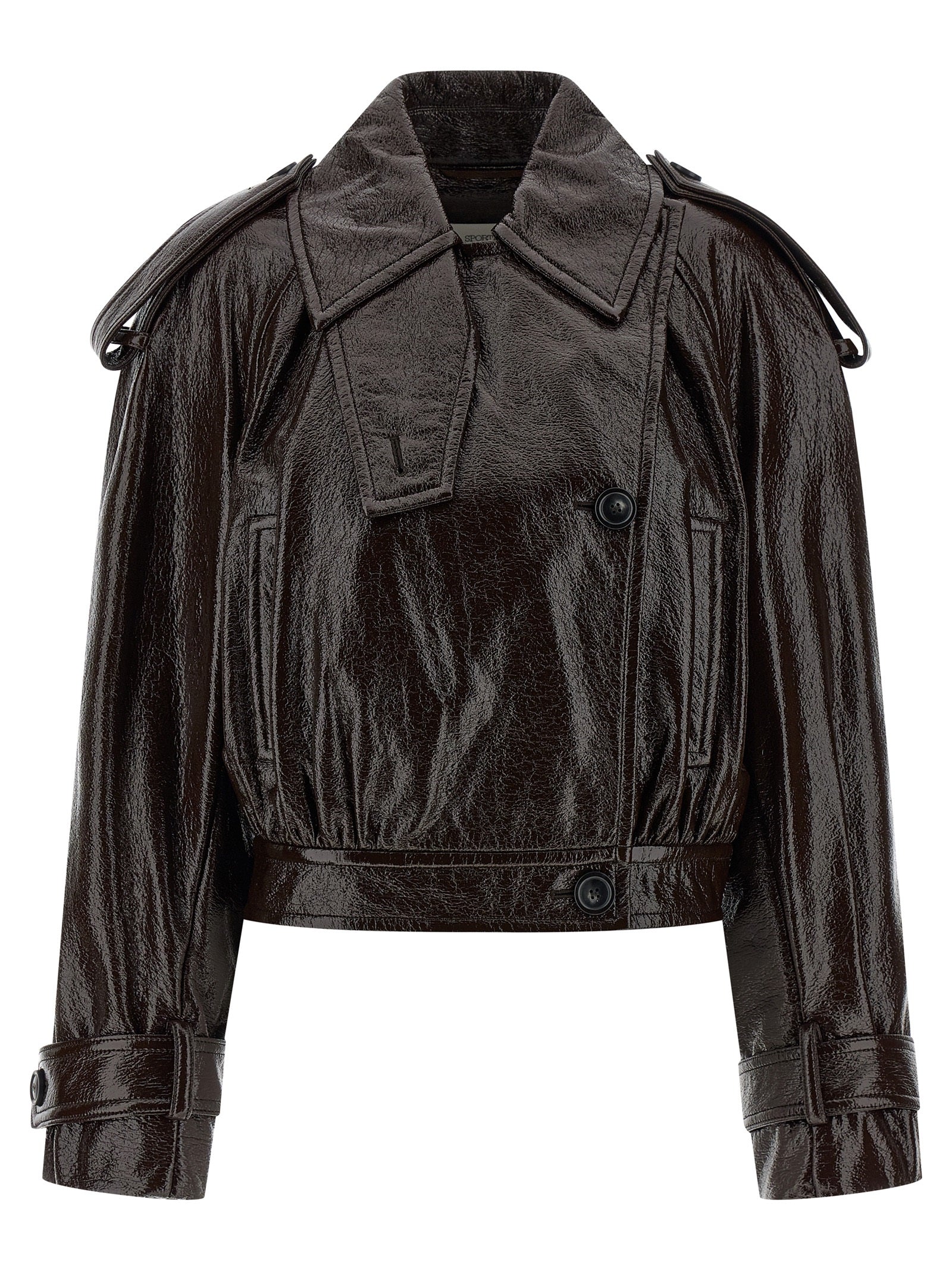 Sportmax Brown Cotton Women's Coat