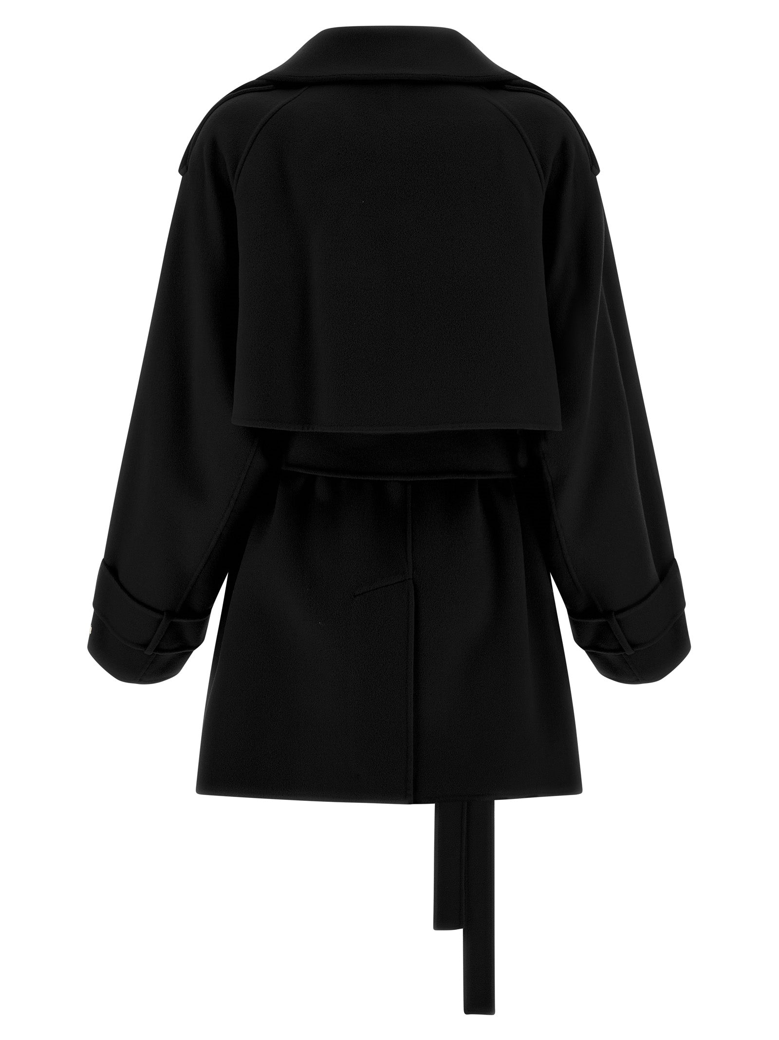 Sportmax Black Virgin Wool Women's Coat