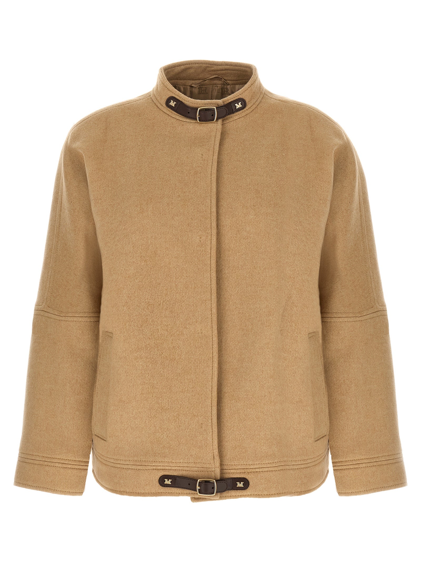 Max Mara Beige Cashmere Women's Bomber
