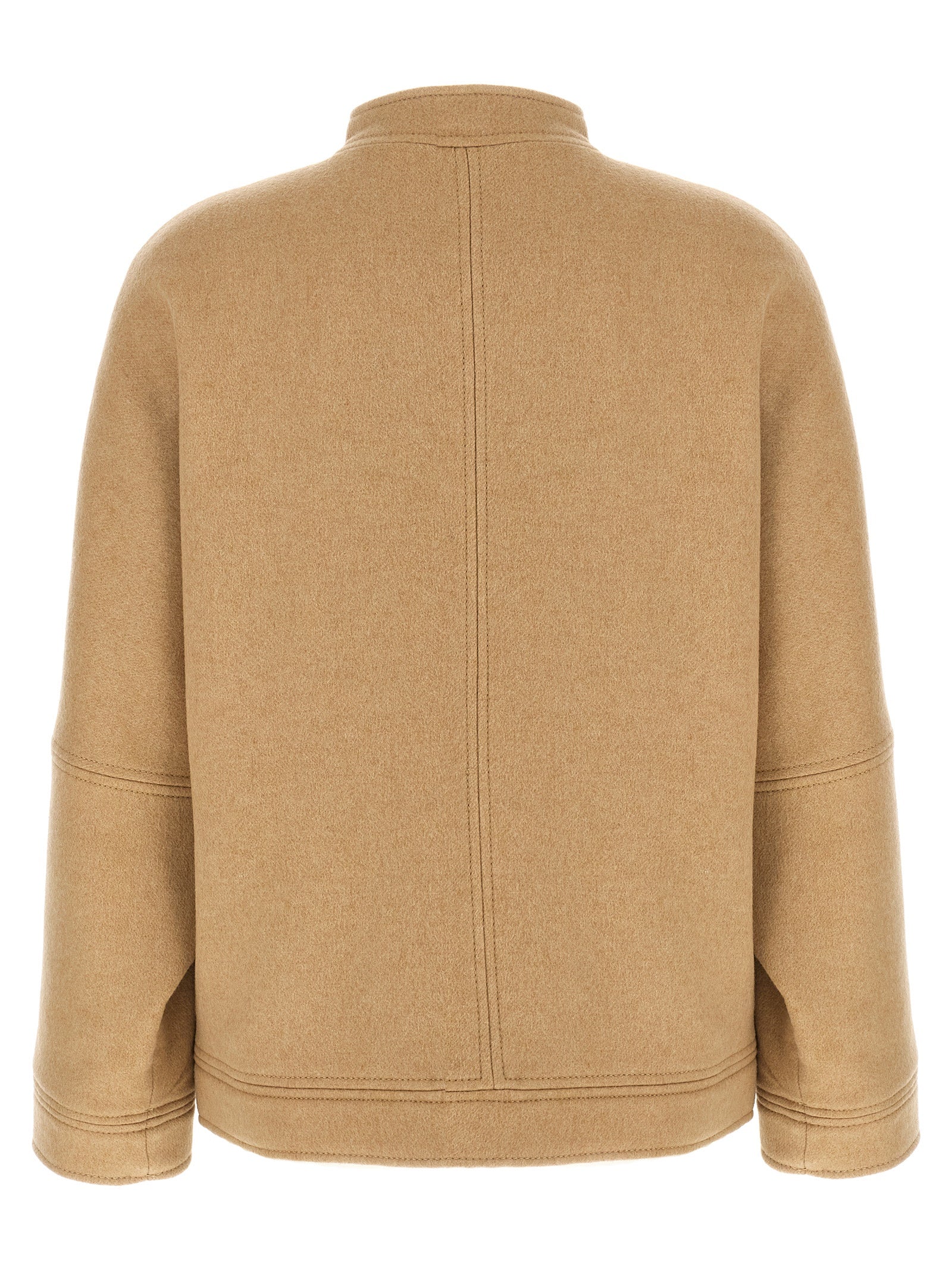 Max Mara Beige Cashmere Women's Bomber