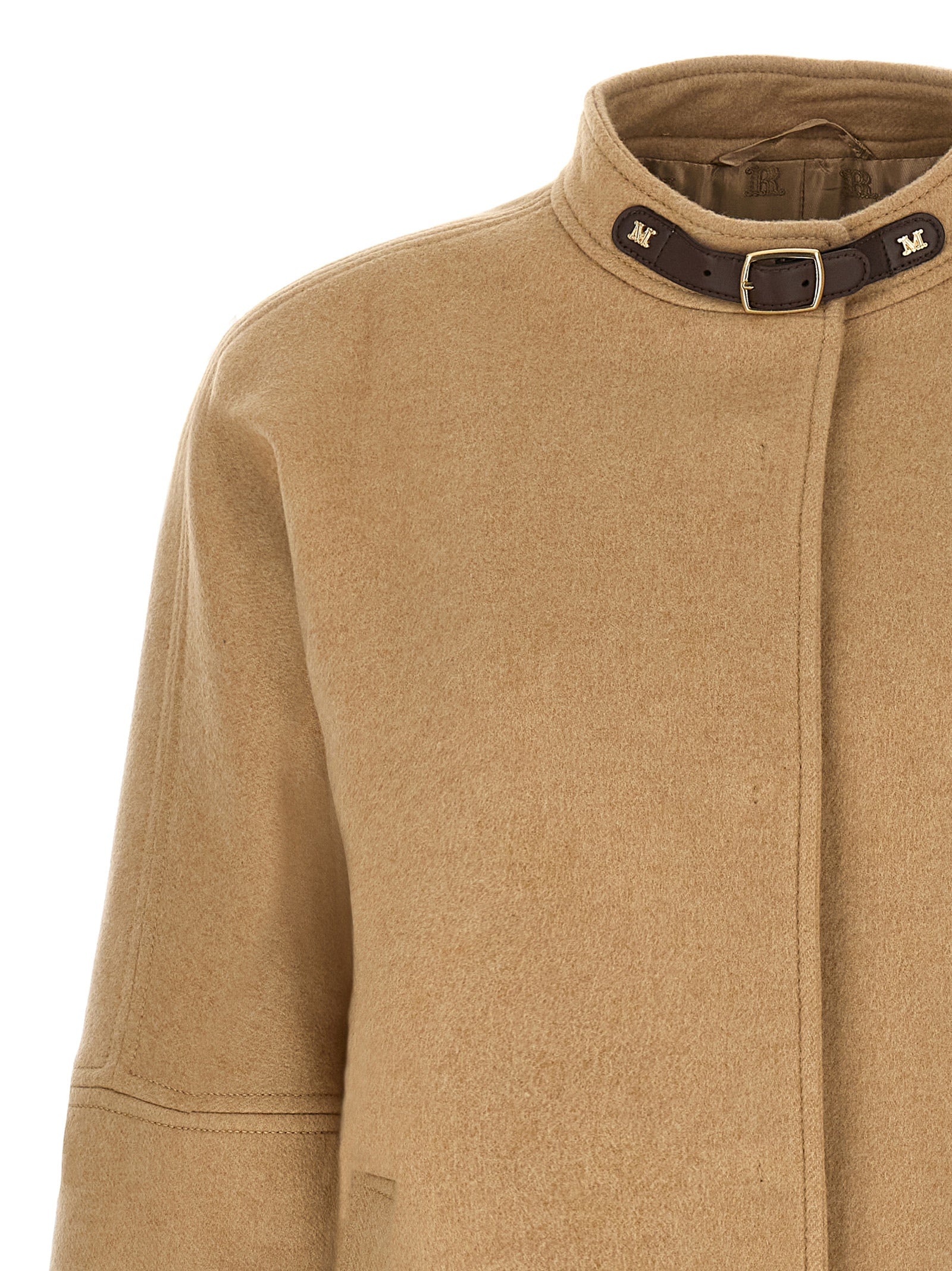 Max Mara Beige Cashmere Women's Bomber