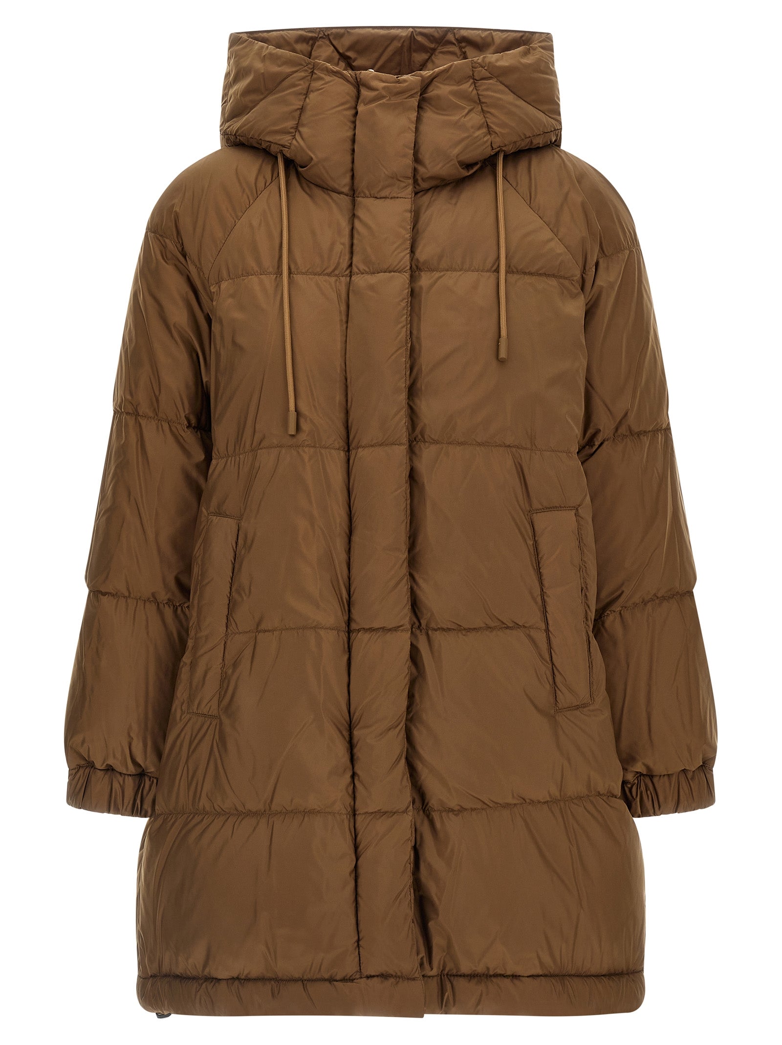 Max Mara Brown Polyester Women's Parka