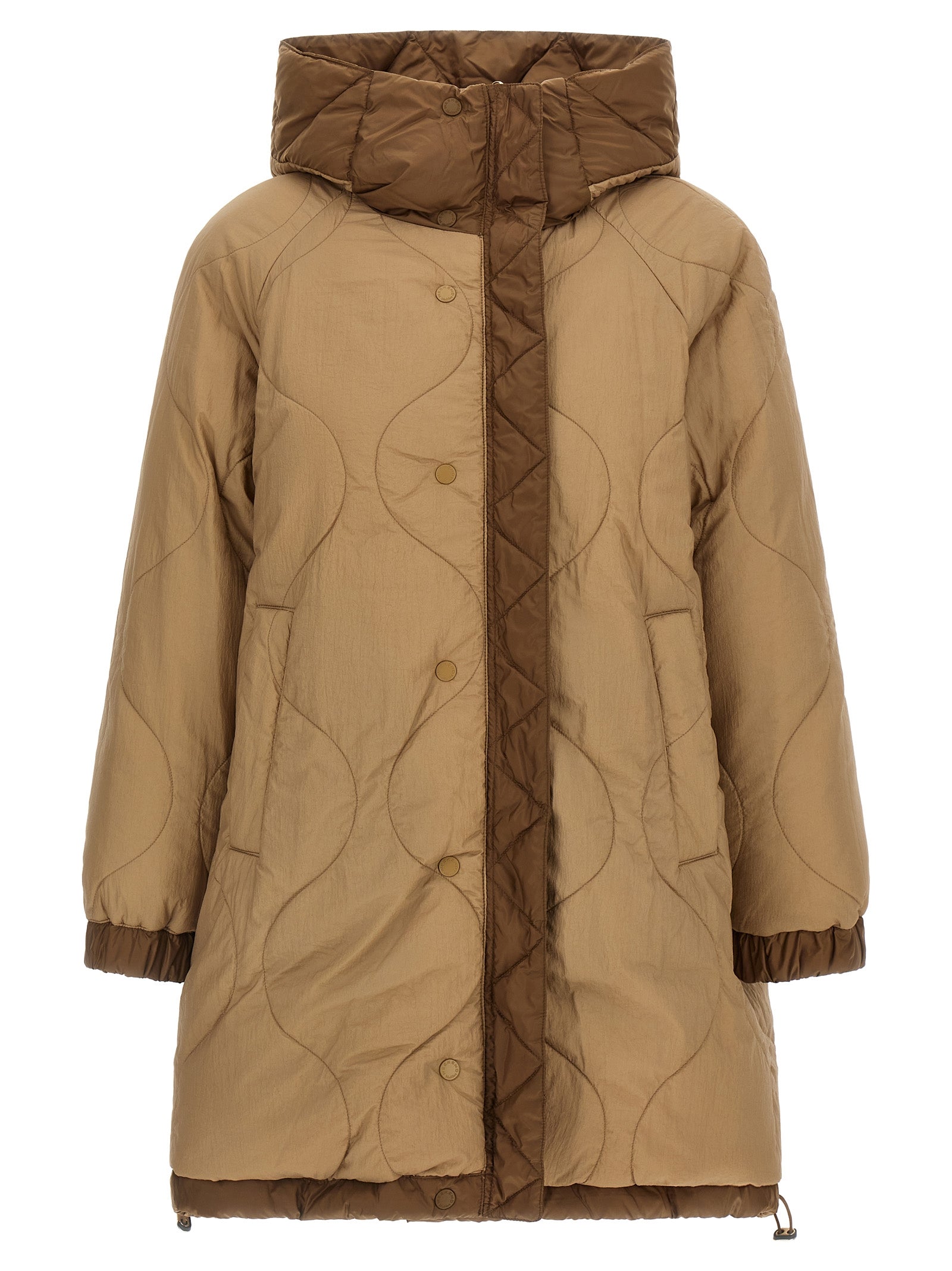 Max Mara Brown Polyester Women's Parka