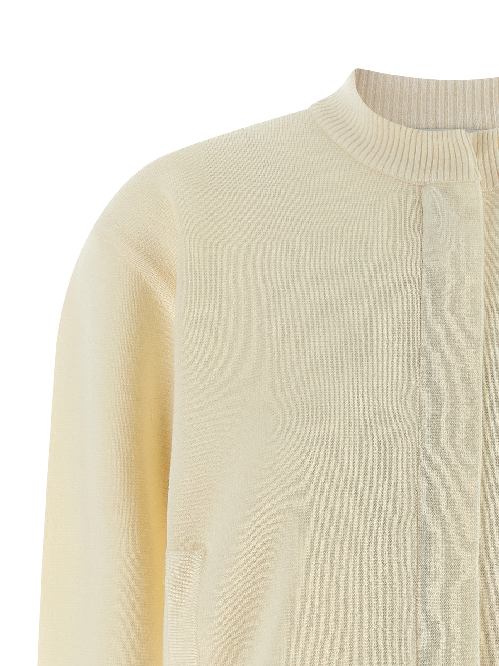 Max Mara White Virgin Wool Women's Cardigan