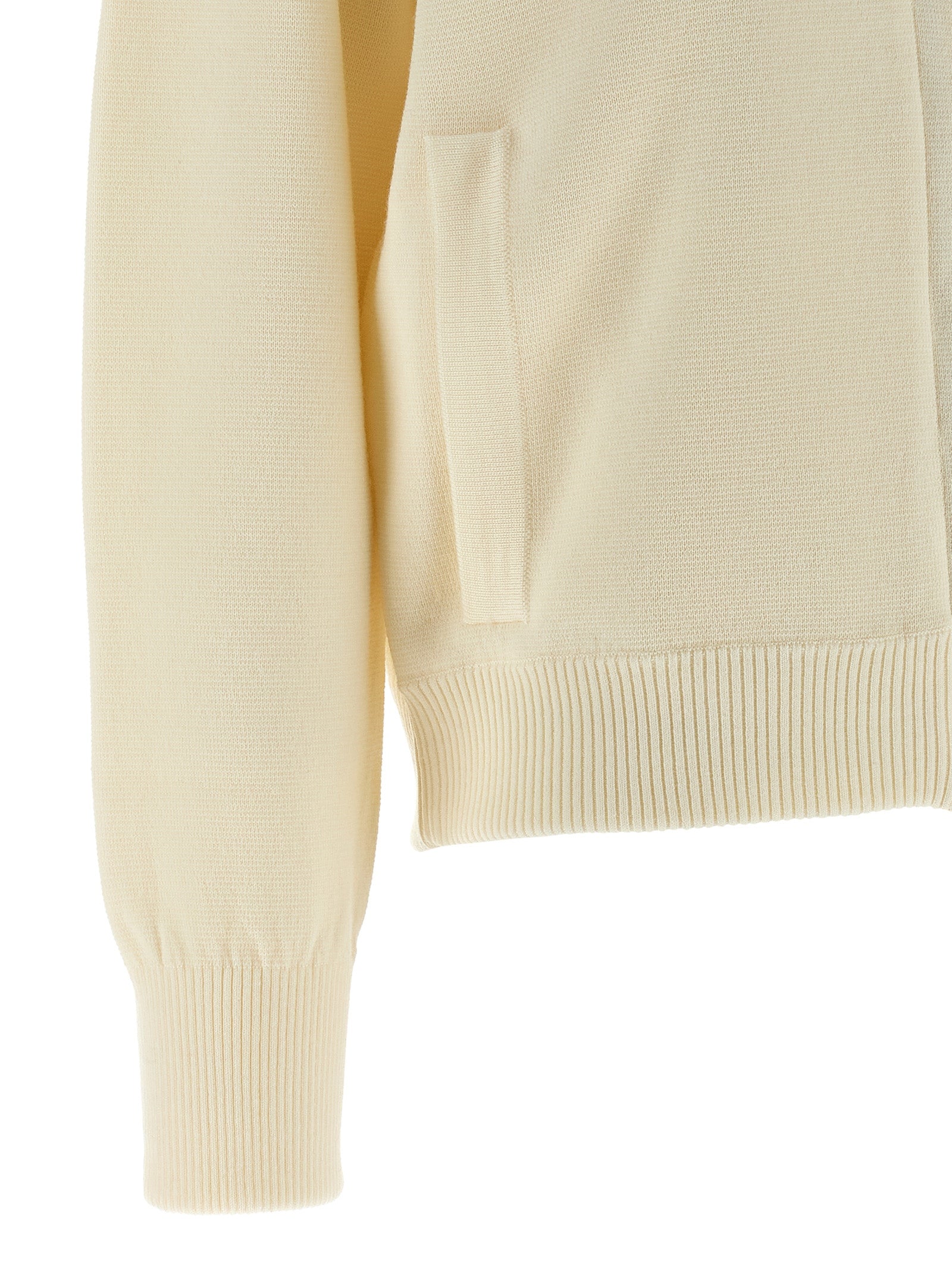 Max Mara White Virgin Wool Women's Cardigan