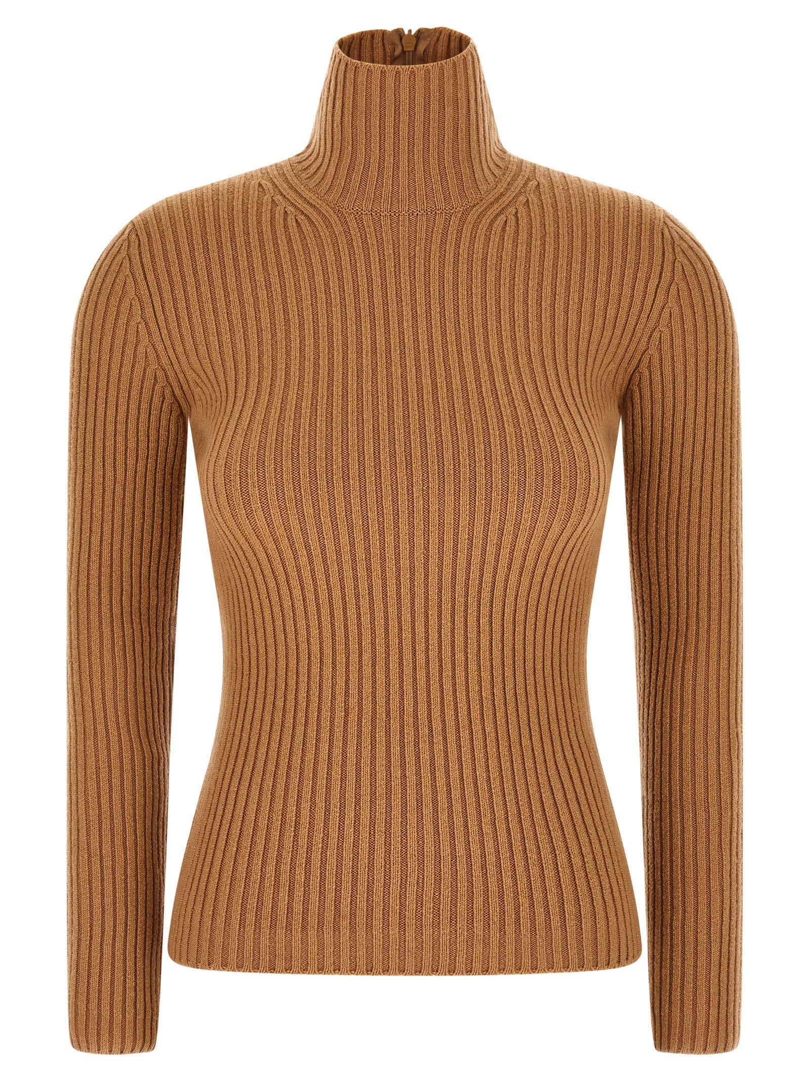 Max Mara Beige Wool Women's Cardigan