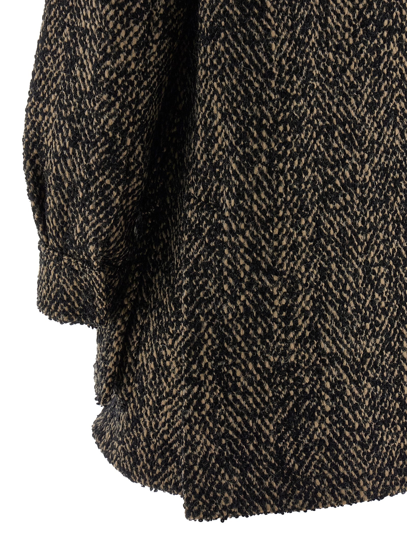 Max Mara Multicolor Virgin Wool Shell Women's Jacket