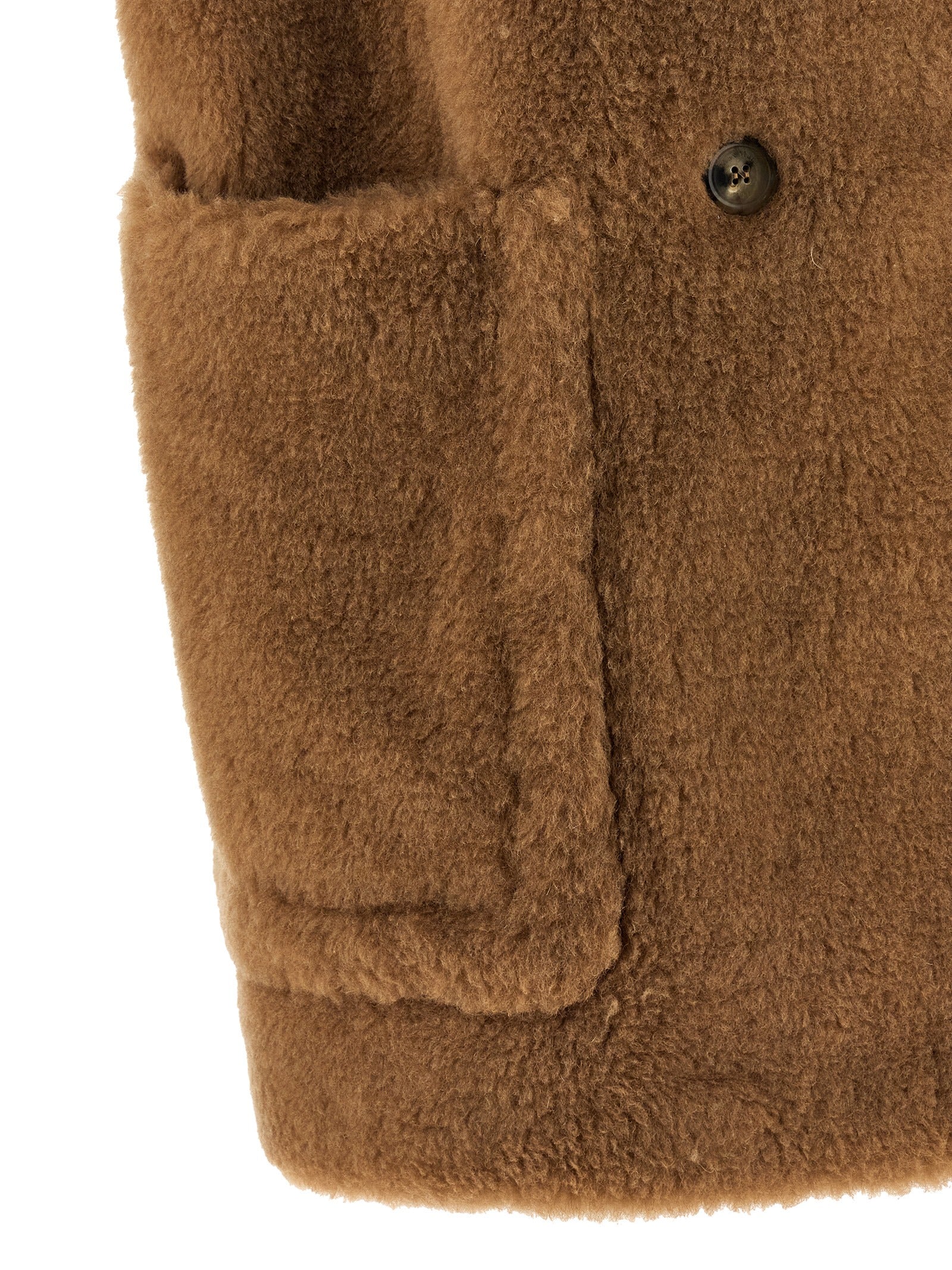 Max Mara Beige Wool Sleeveless Women's Jacket