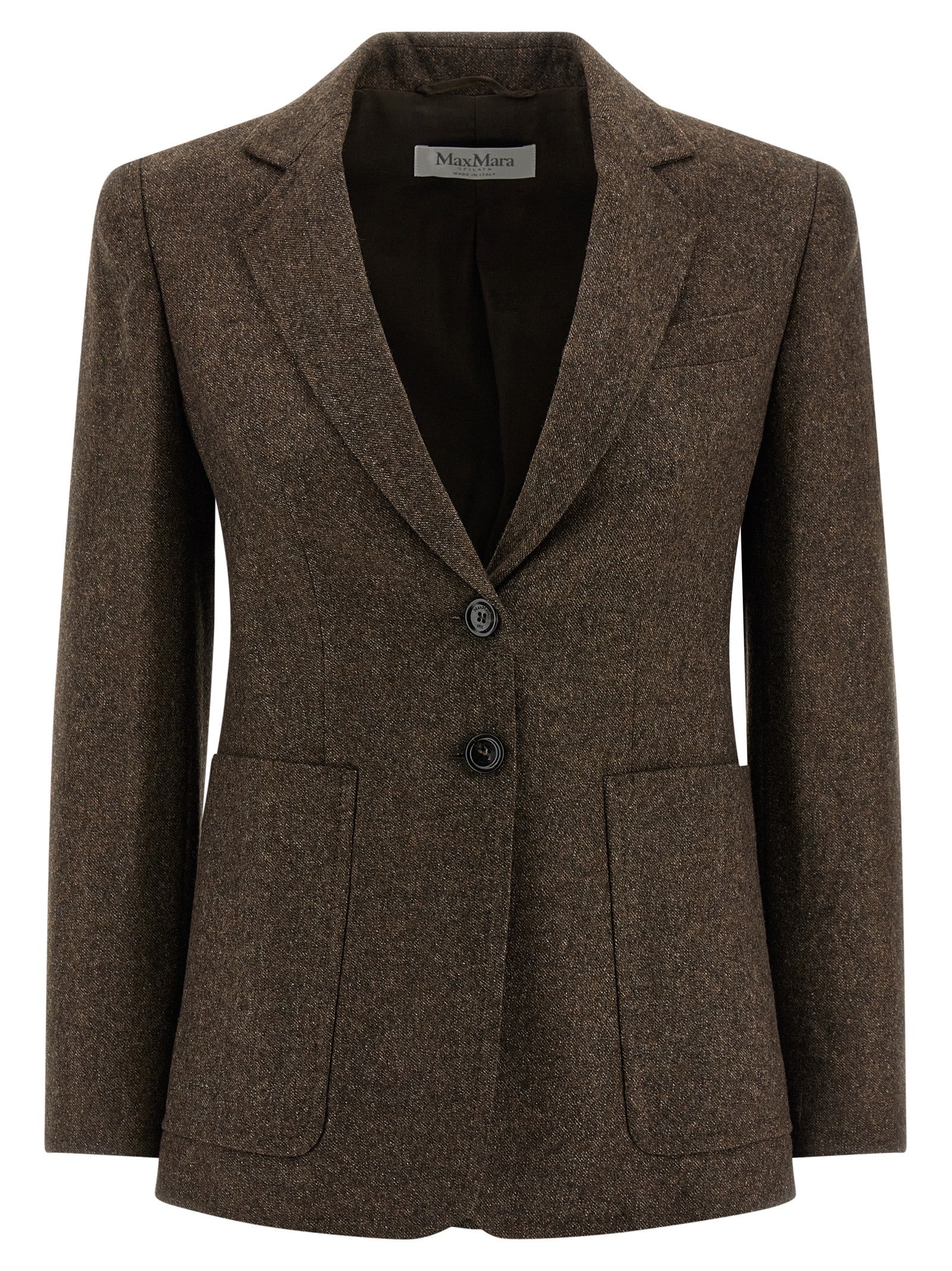 Max Mara Brown Virgin Wool Women's Blazer