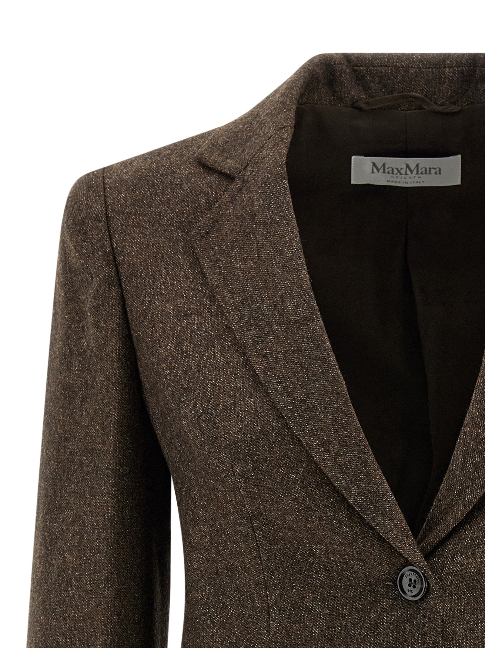 Max Mara Brown Virgin Wool Women's Blazer