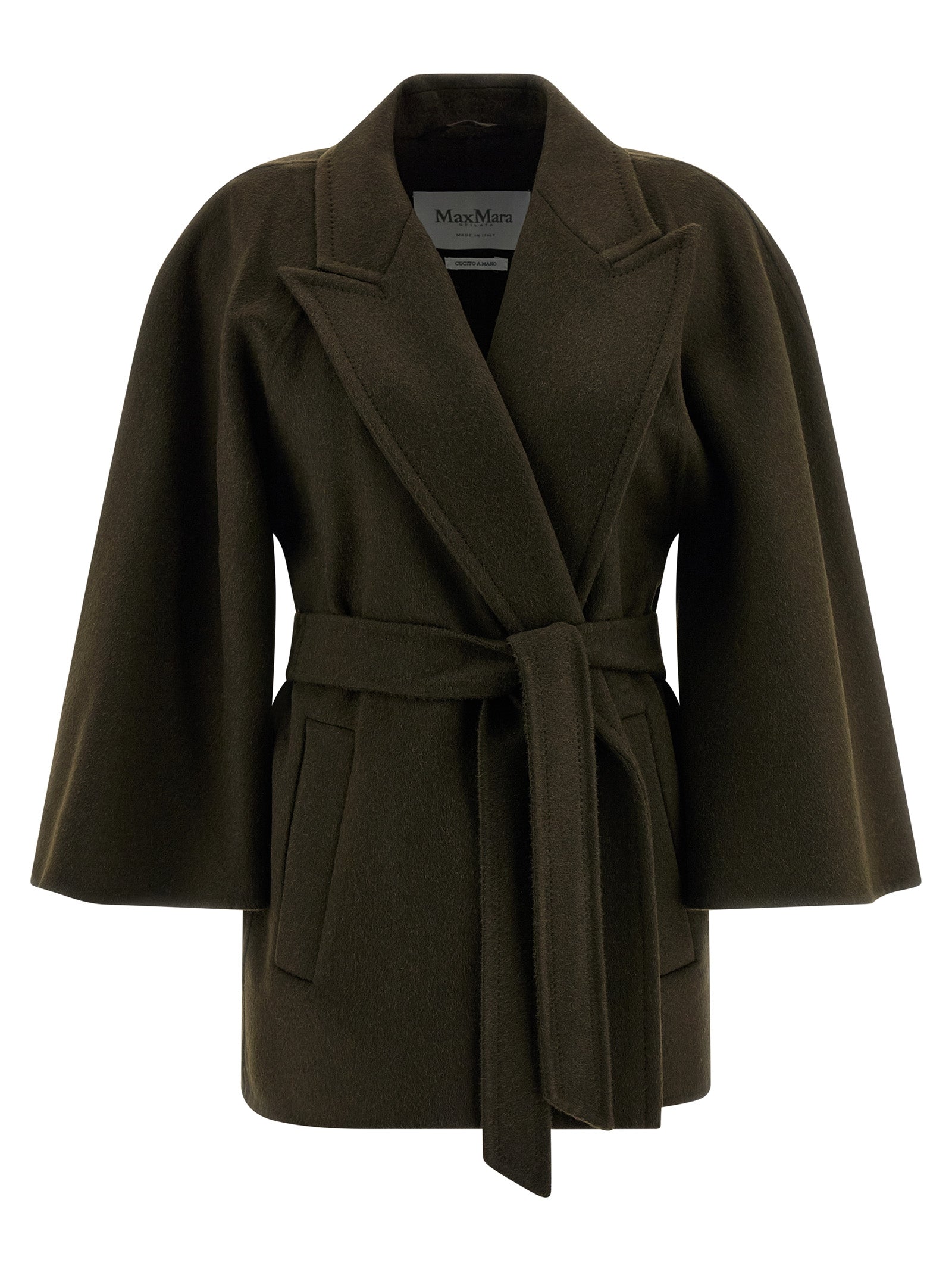 Max Mara Bicolor Wool Women's Coat