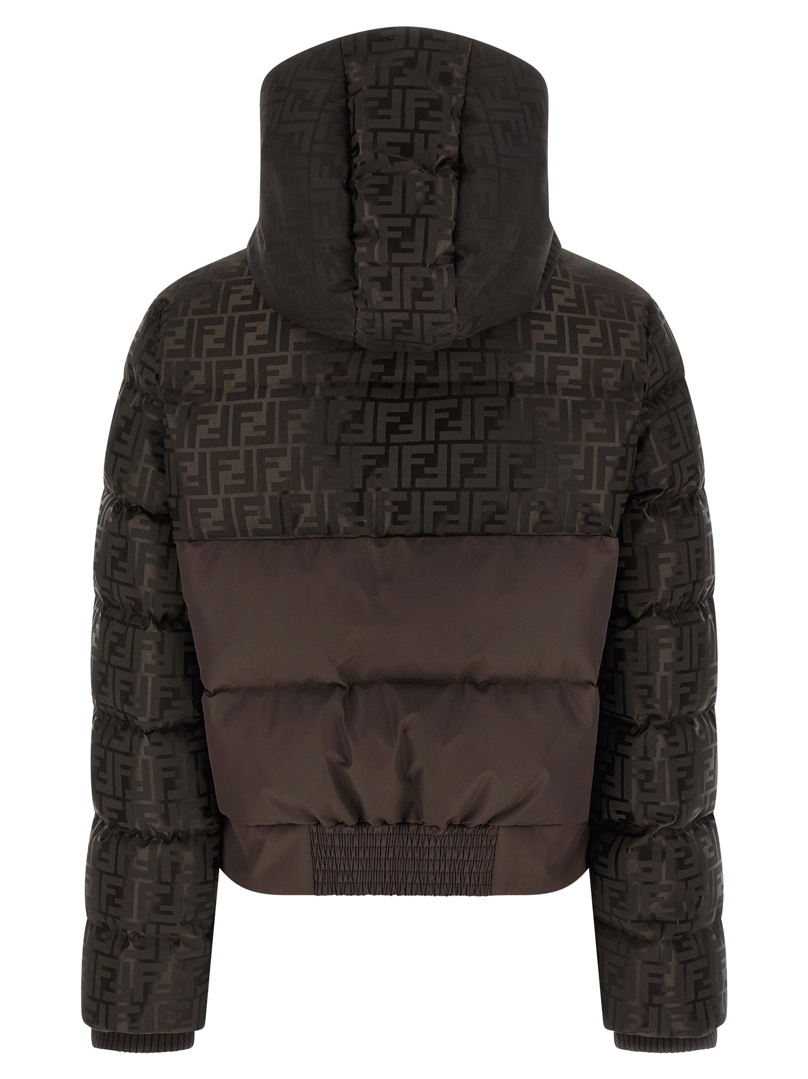 Fendi Brown Cotton Full-Length Women's Jacket