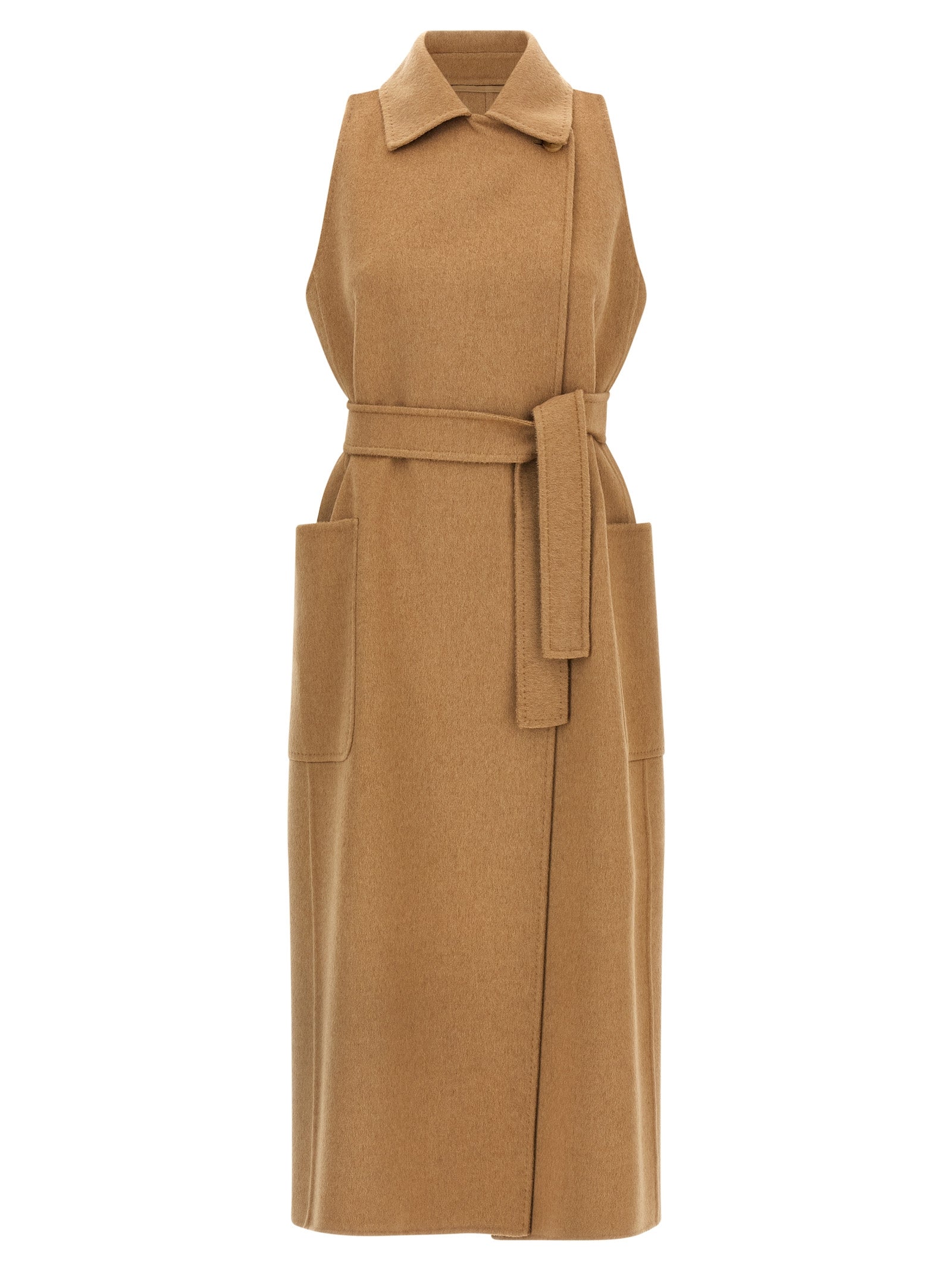 Max Mara Beige Wool Women's Coat