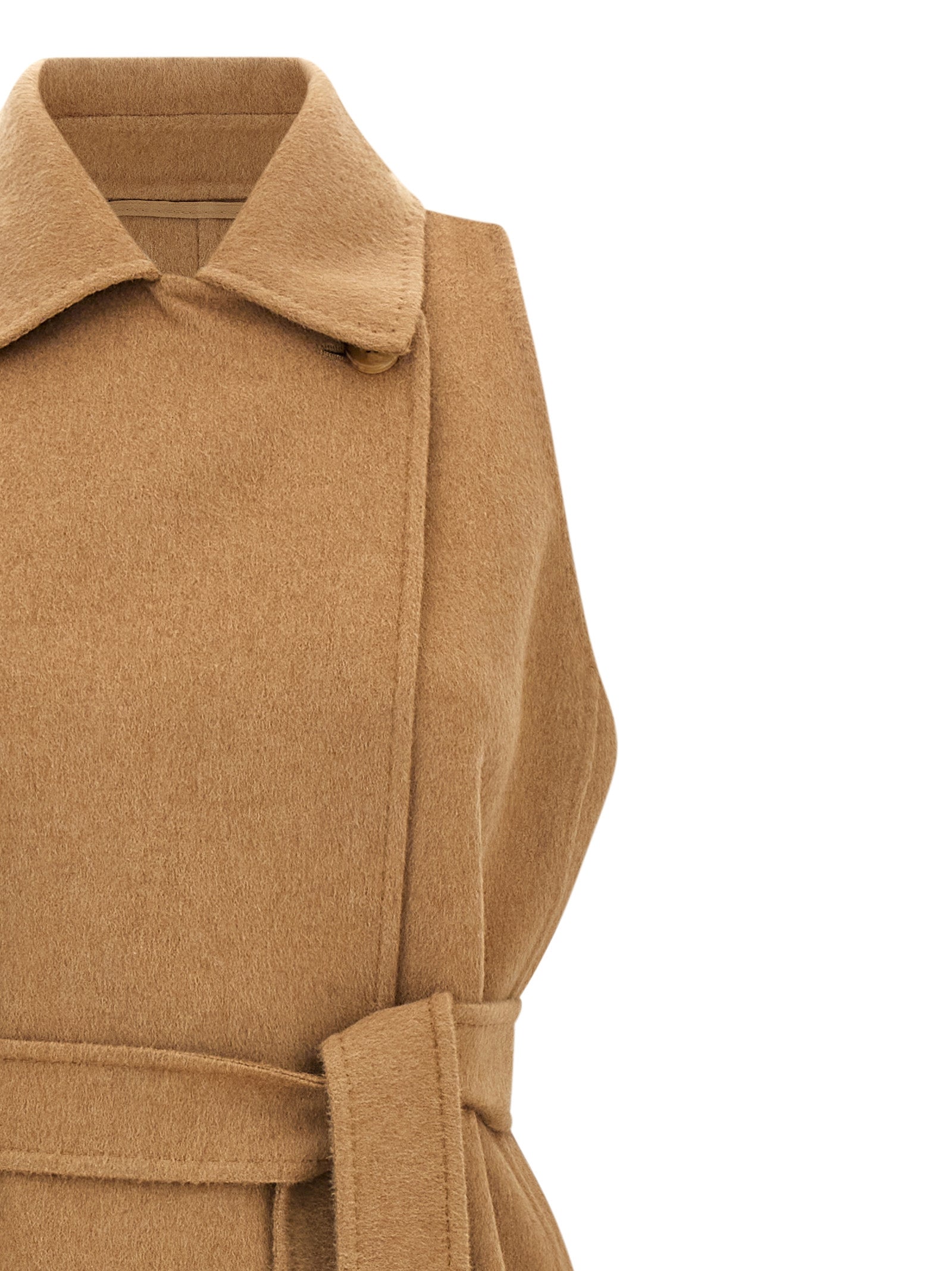 Max Mara Beige Wool Women's Coat
