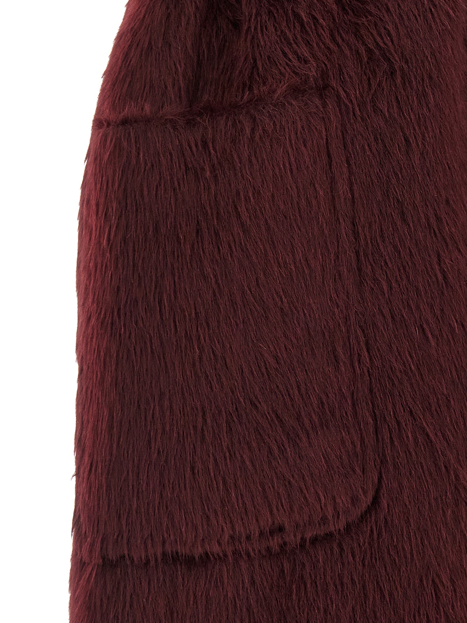 Max Mara Bordeaux Wool Women's Coat