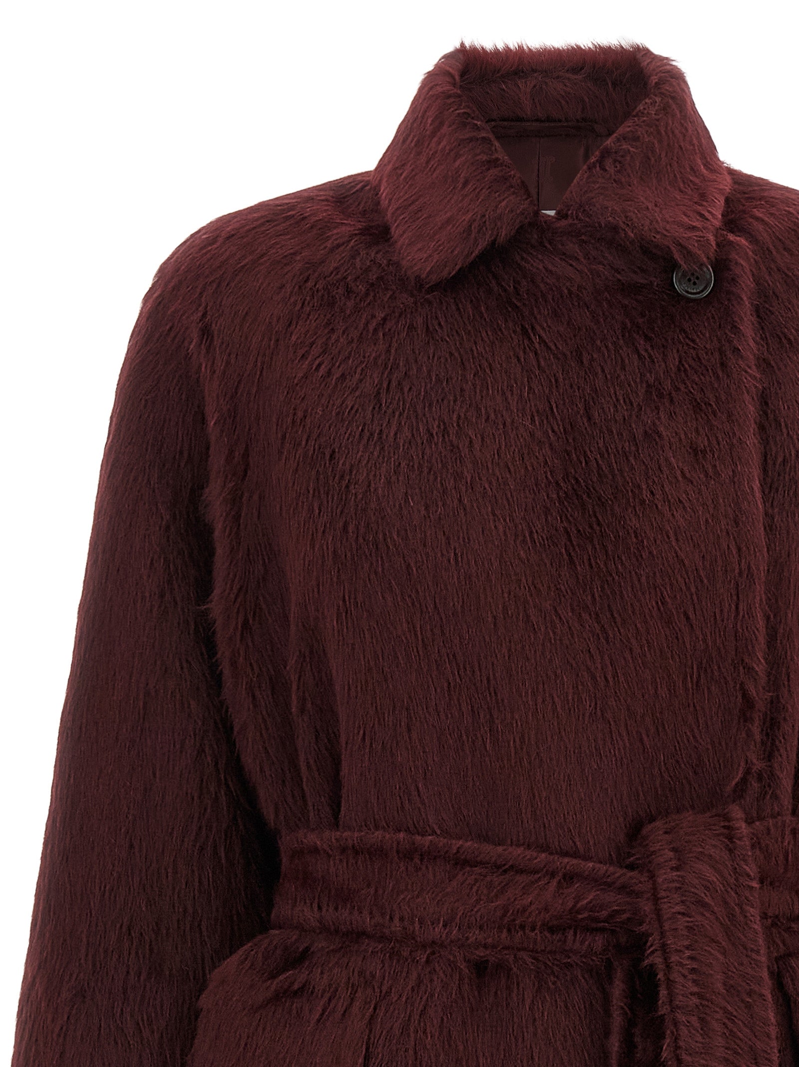 Max Mara Bordeaux Wool Women's Coat