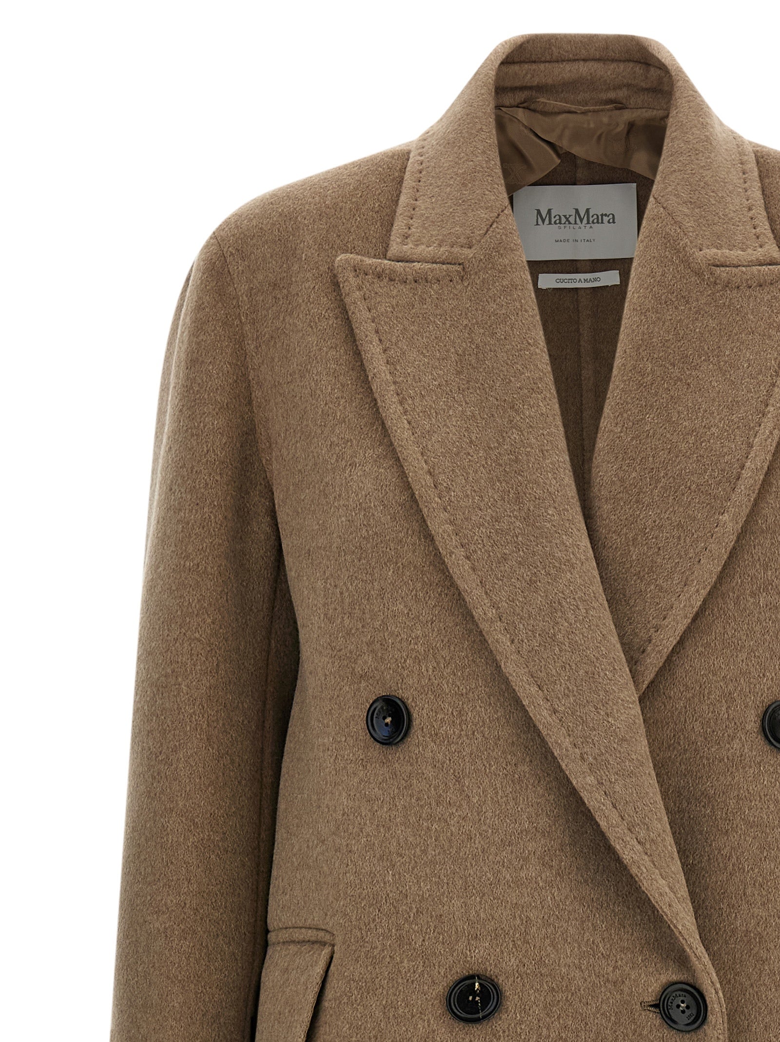 Max Mara Beige Cashmere Women's Coat