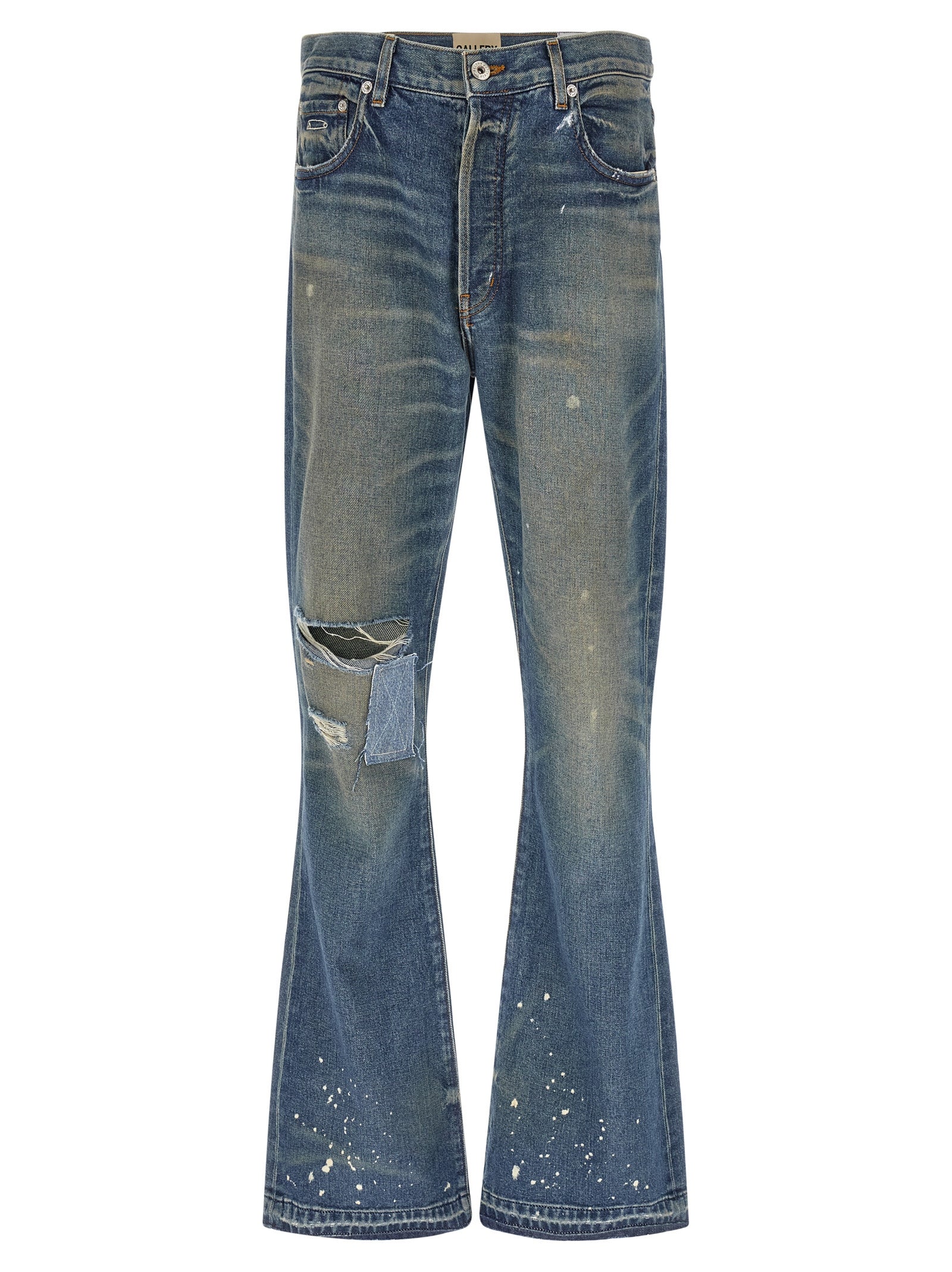 GALLERY DEPT. Blue Cotton Flared Men's Jeans