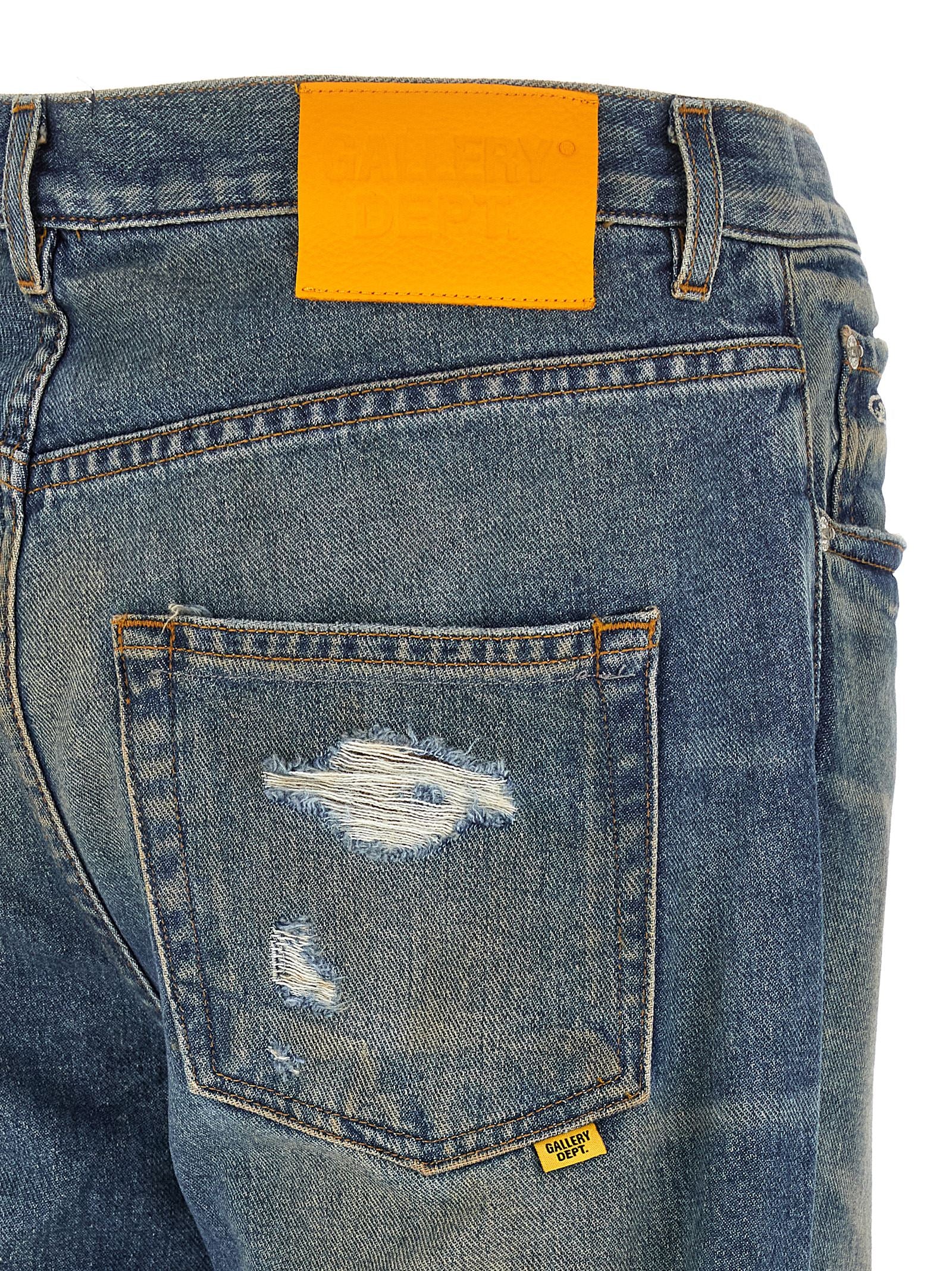 GALLERY DEPT. Blue Cotton Flared Men's Jeans