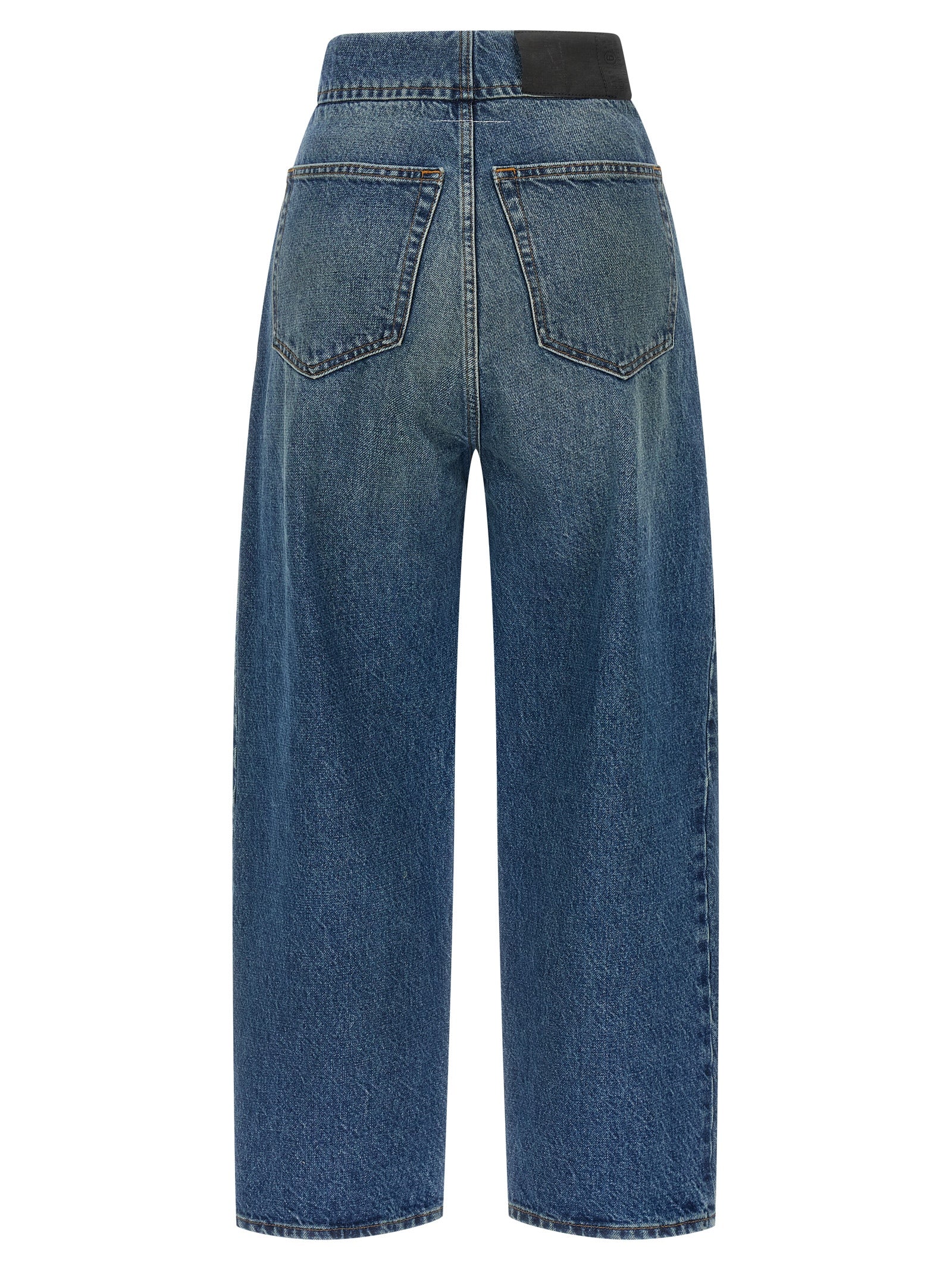 MM6 Maison Margiela Blue Cotton Straight-Leg Women's Jeans