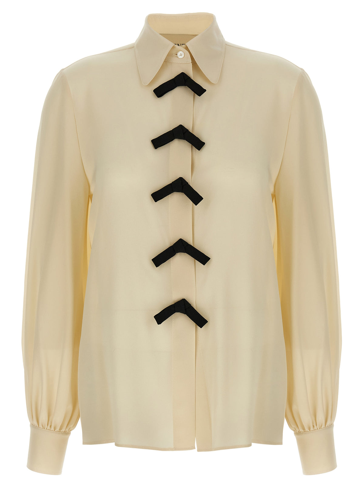 Valentino Garavani Beige Silk Women's Blouse