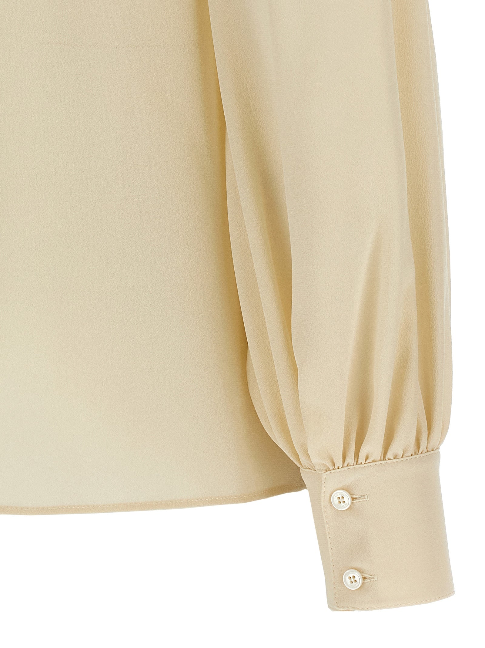 Valentino Garavani Beige Silk Women's Blouse