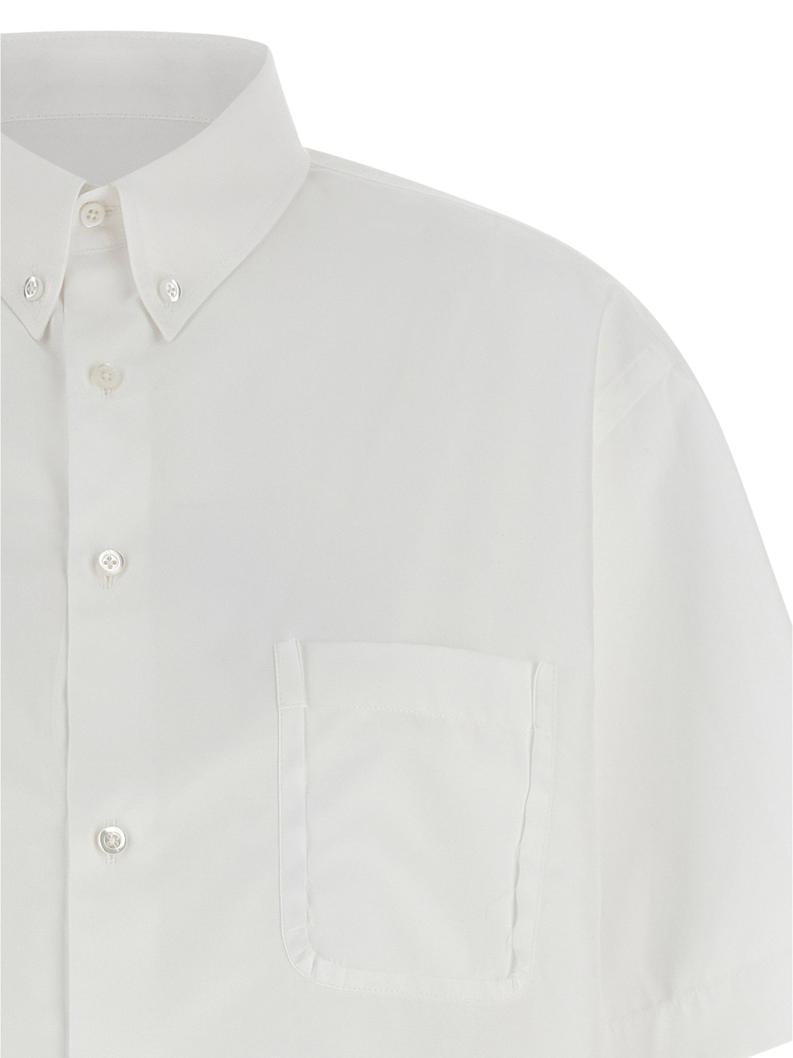 Maison Margiela White Cotton Women's Blouse