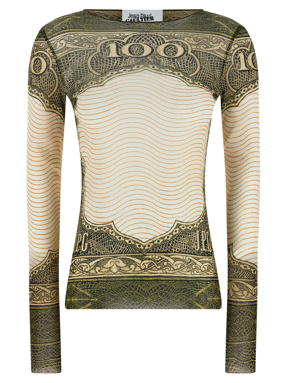 Jean Paul Gaultier Multicolor Polyamide Long Sleeve Women's T-Shirt