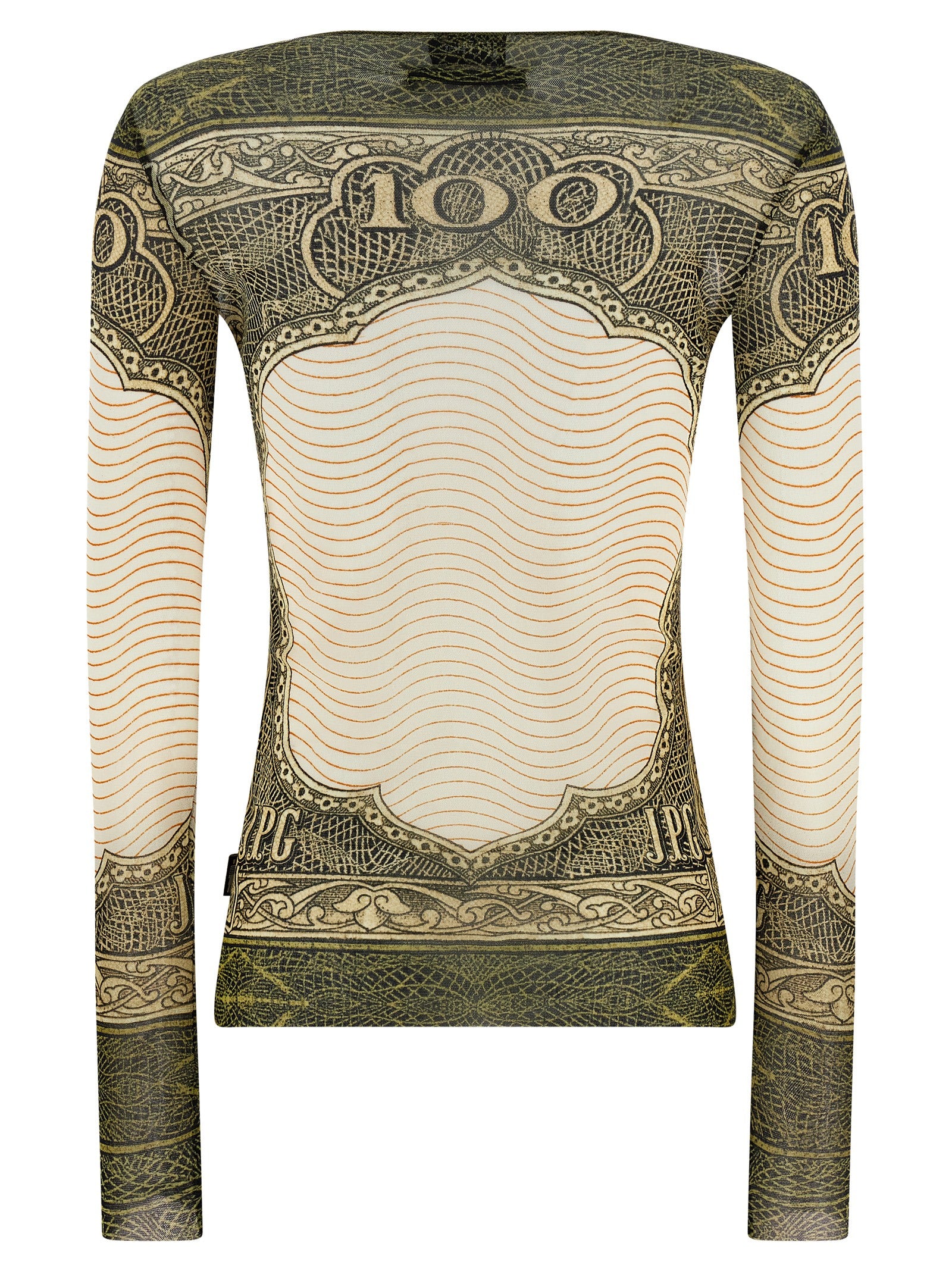 Jean Paul Gaultier Multicolor Polyamide Long Sleeve Women's T-Shirt