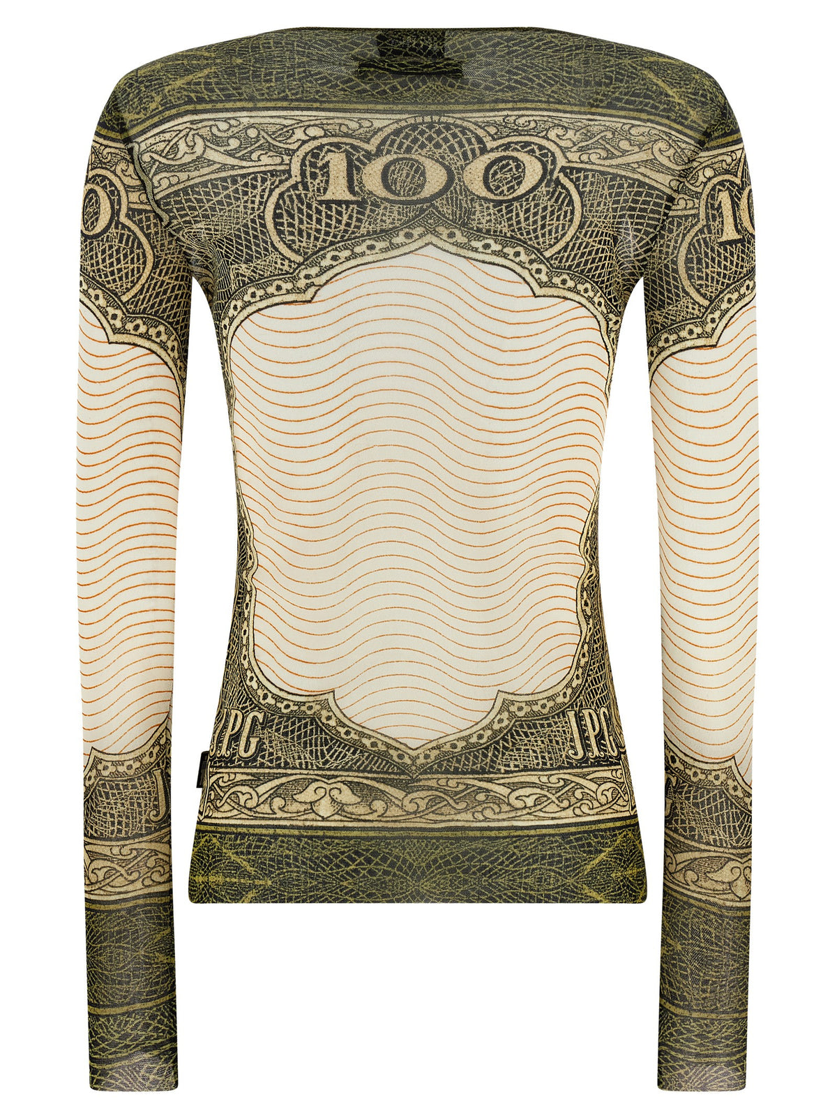 Jean Paul Gaultier Multicolor Polyamide Long Sleeve Women's T-Shirt
