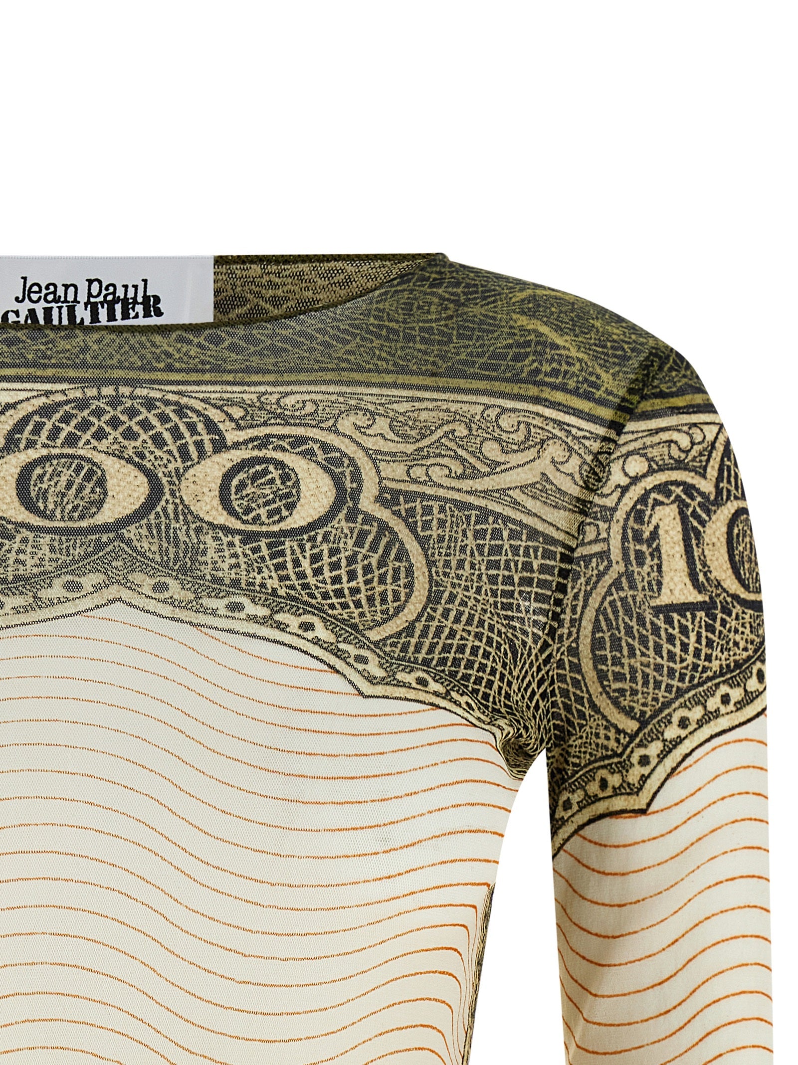 Jean Paul Gaultier Multicolor Polyamide Long Sleeve Women's T-Shirt