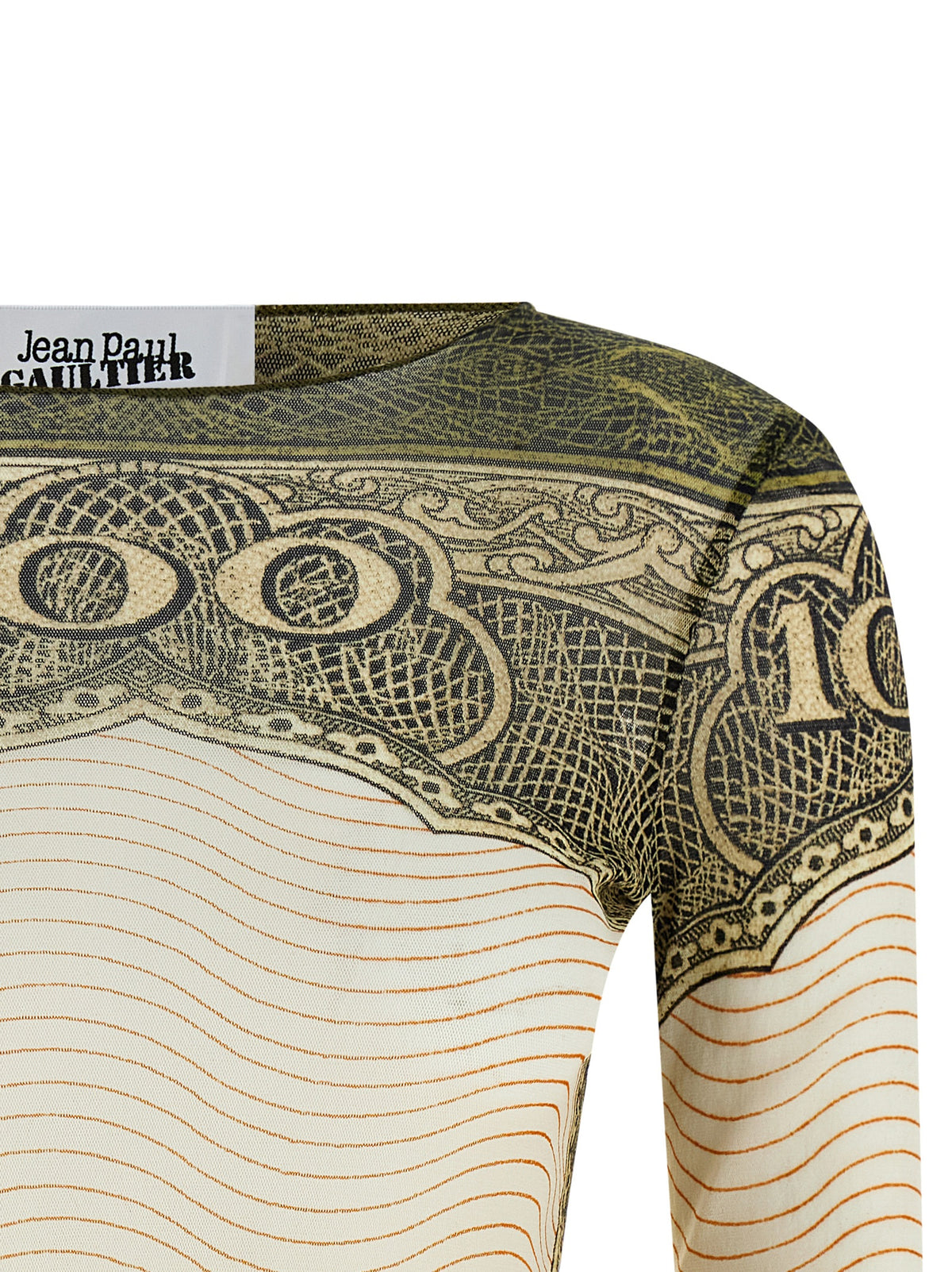 Jean Paul Gaultier Multicolor Polyamide Long Sleeve Women's T-Shirt