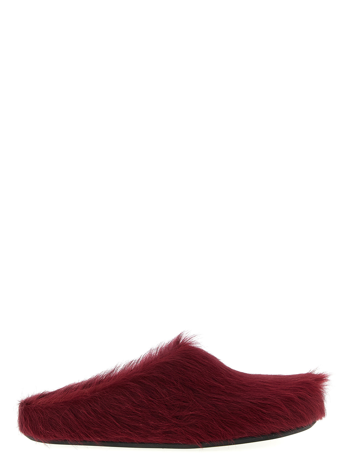 Marni Bordeaux Calfskin Men's Clogs