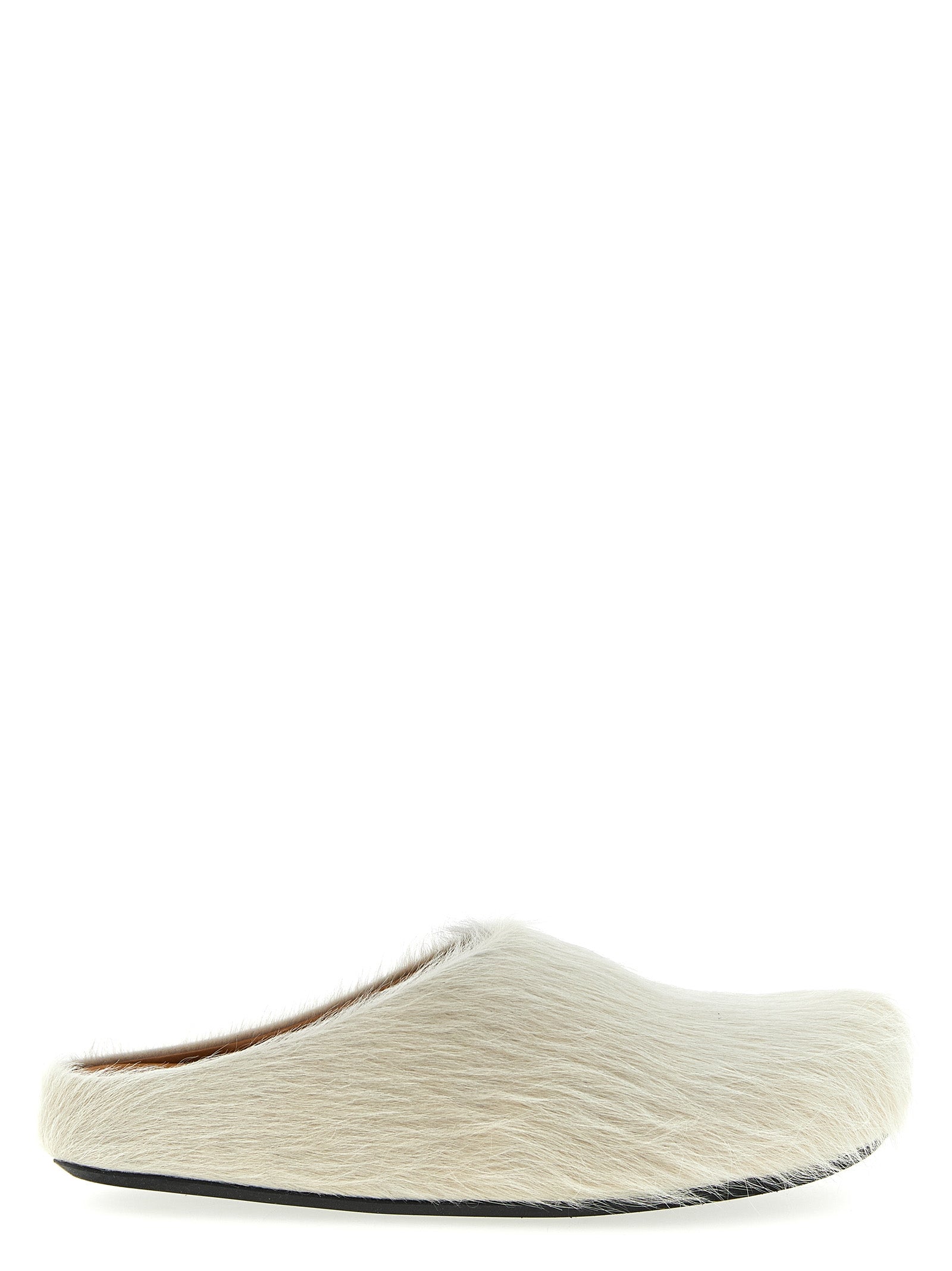 Marni White Calfskin Men's Mules