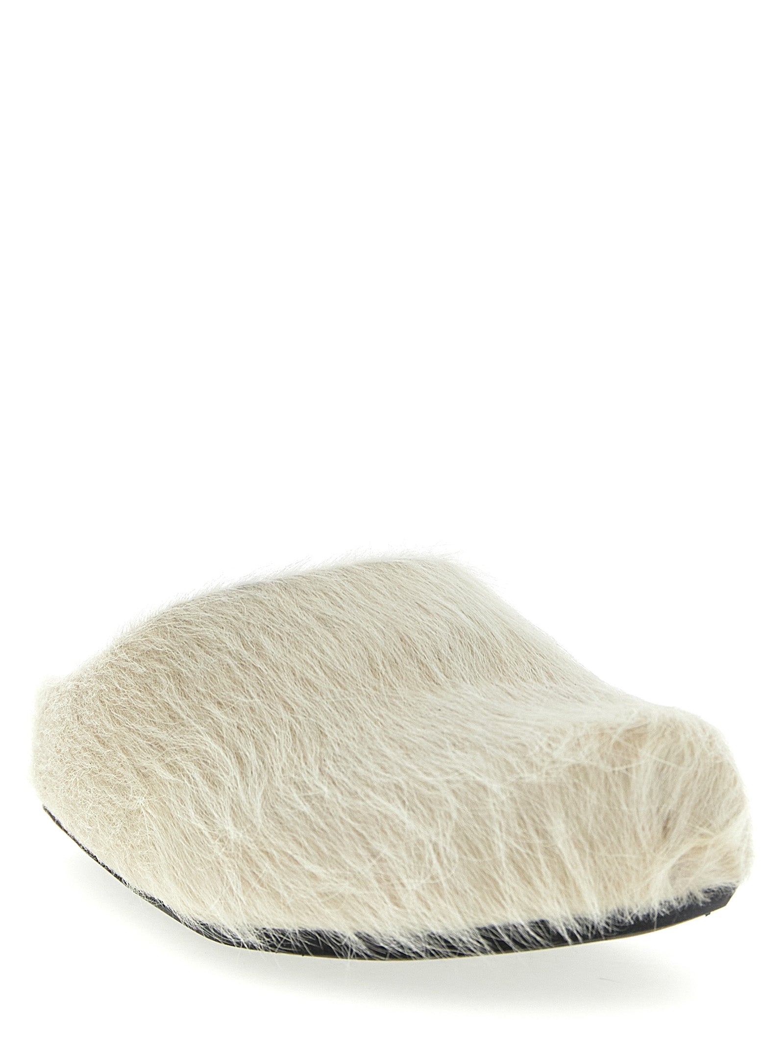 Marni White Calfskin Men's Mules