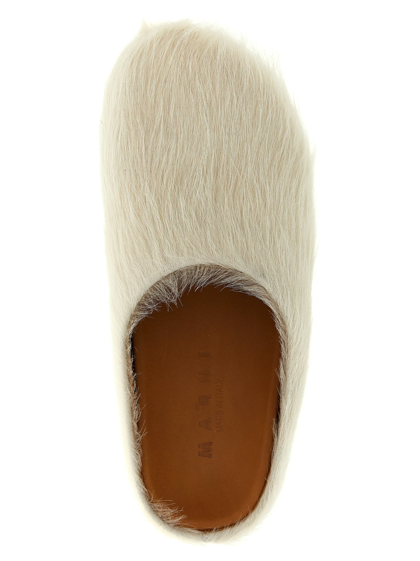 Marni White Calfskin Men's Mules