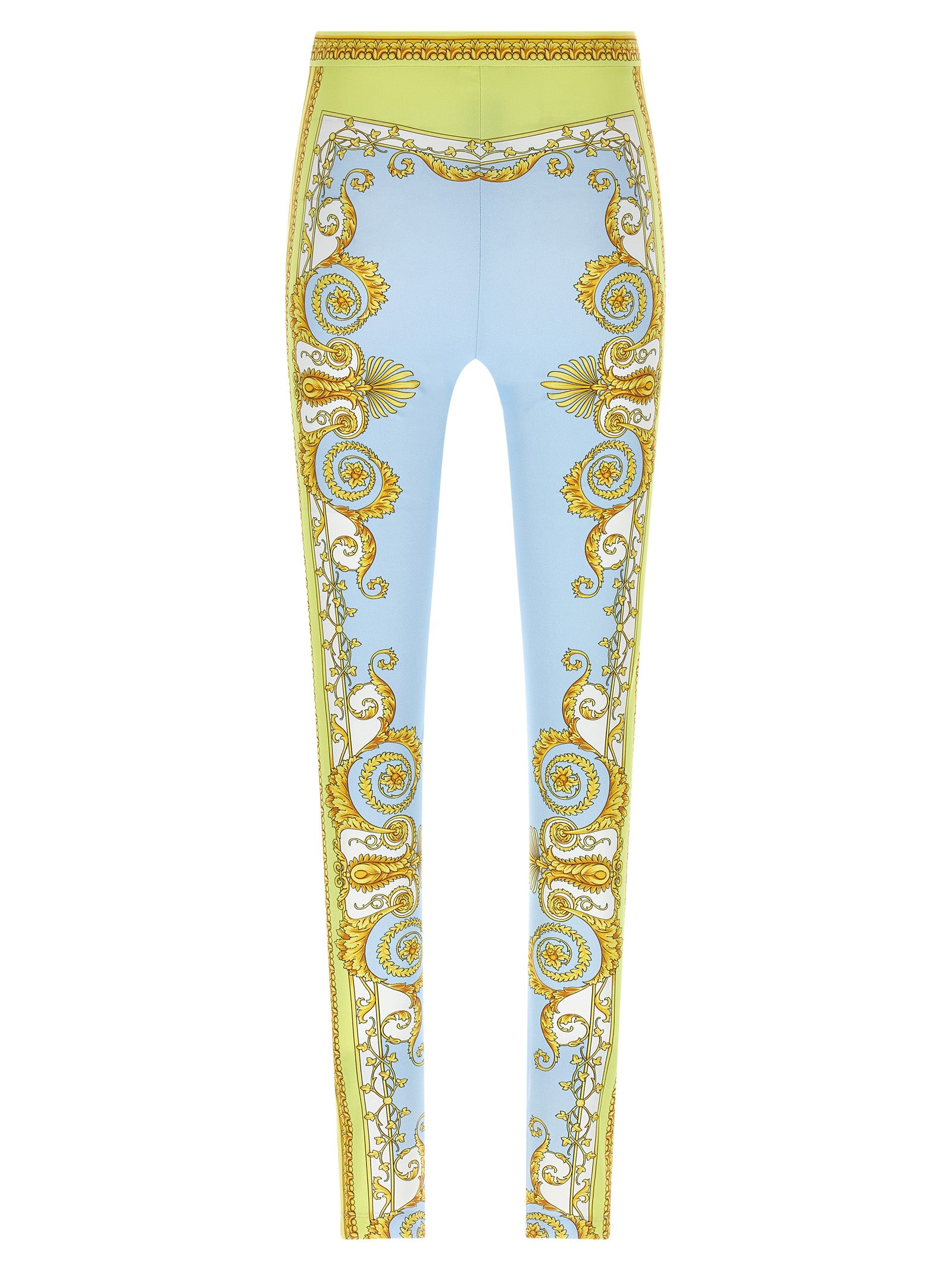 Versace Blue Nylon Women's Leggings
