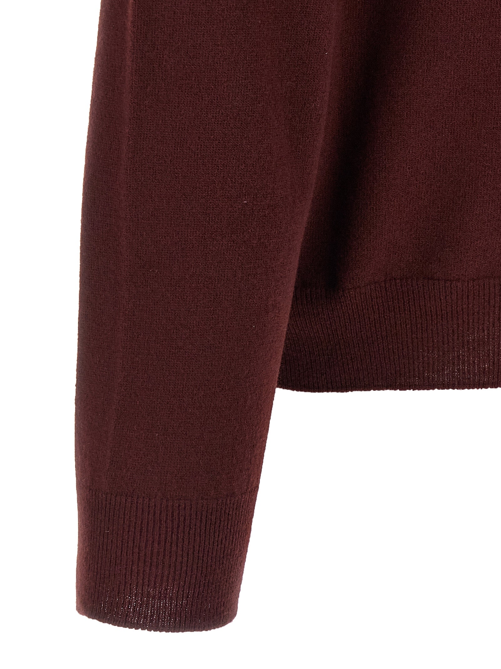 Maison Margiela Bordeaux Virgin Wool Women's Cardigan
