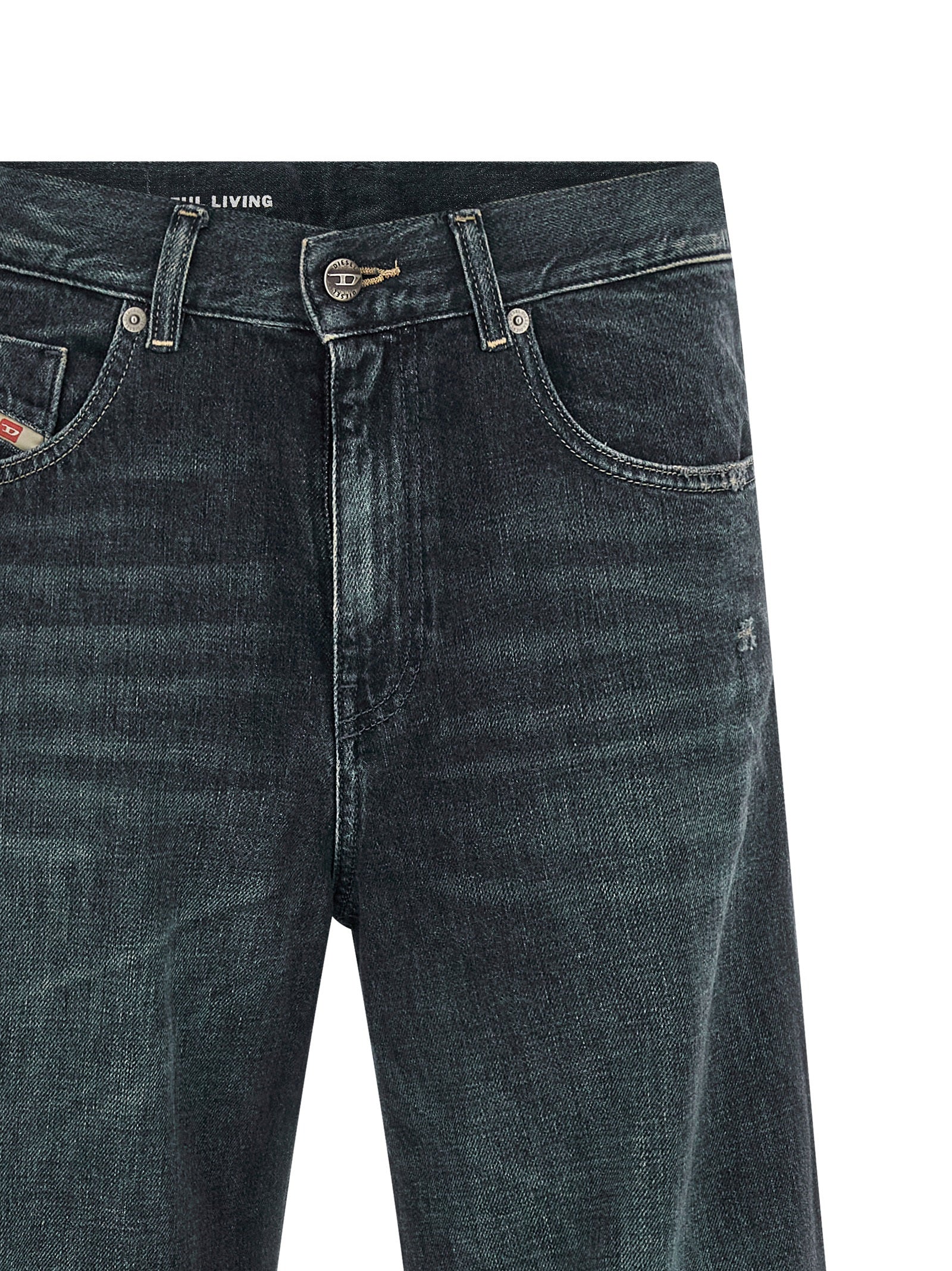 Diesel Blue Cotton Flared Women's Jeans