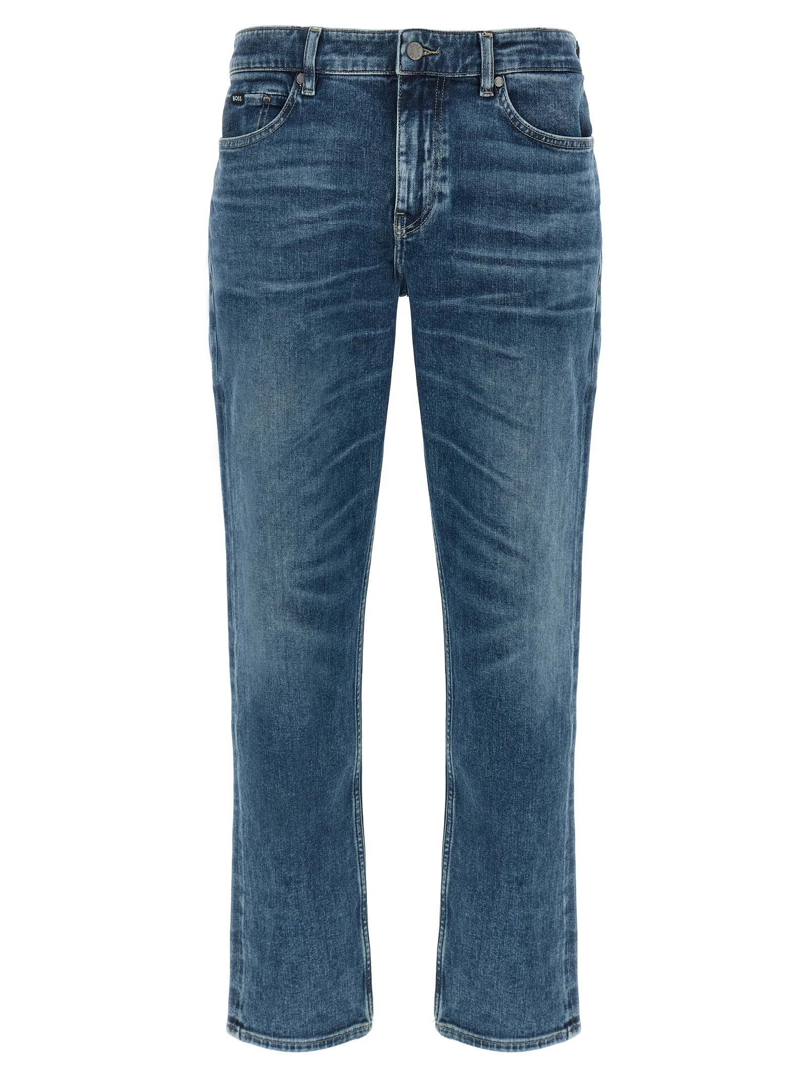 Hugo Boss Blue Cotton Skinny Men's Jeans