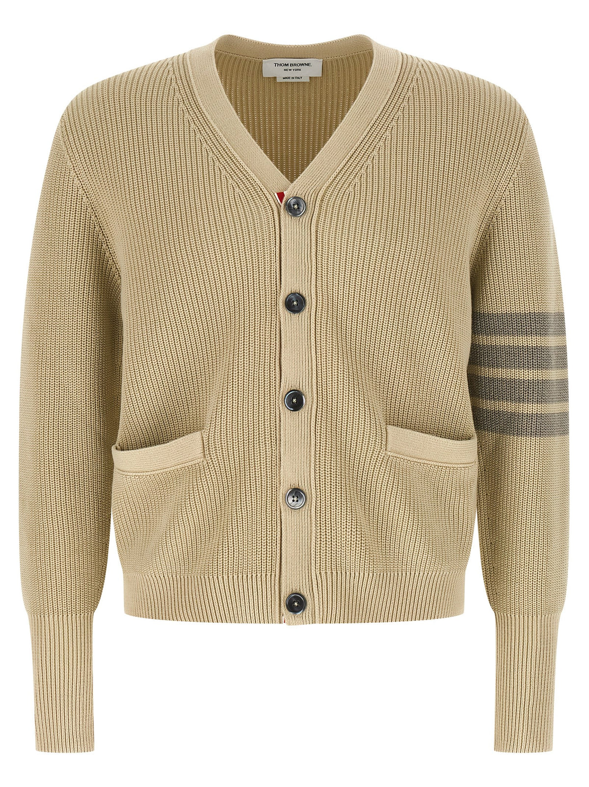 Thom Browne Beige Cotton Men's Cardigan