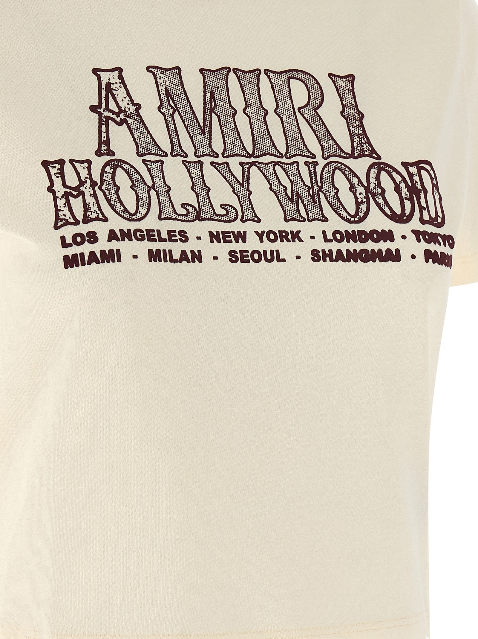 Amiri White Cotton Women's T-Shirt