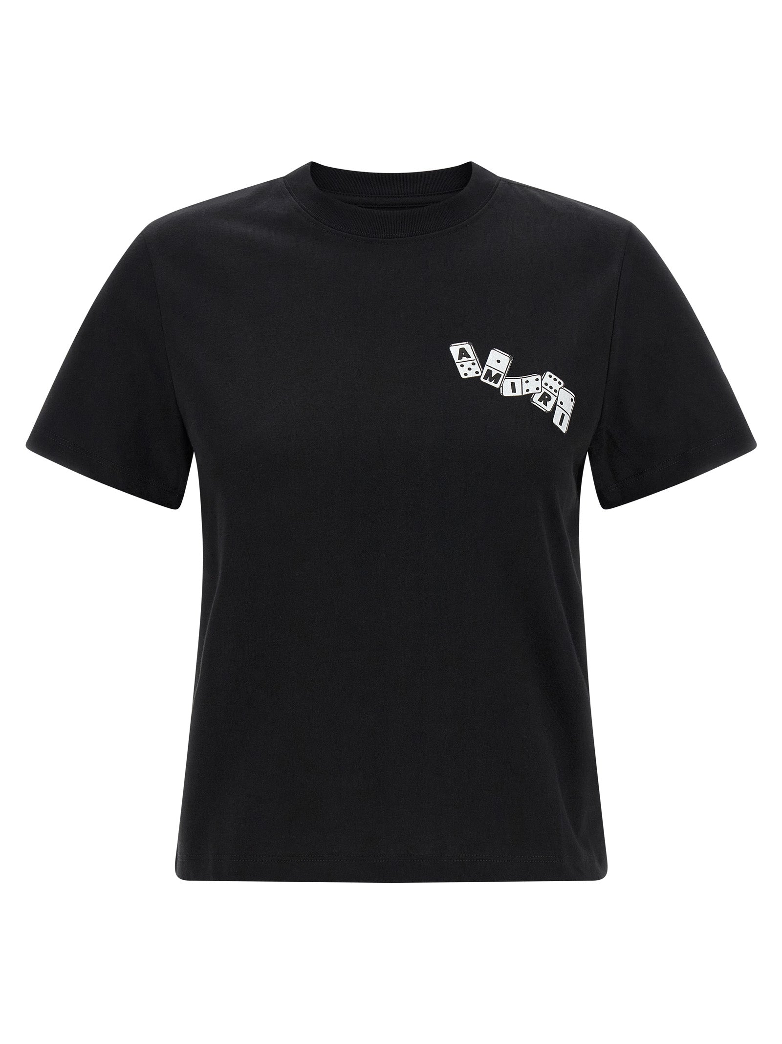 Amiri Black Cotton Women's T-Shirt