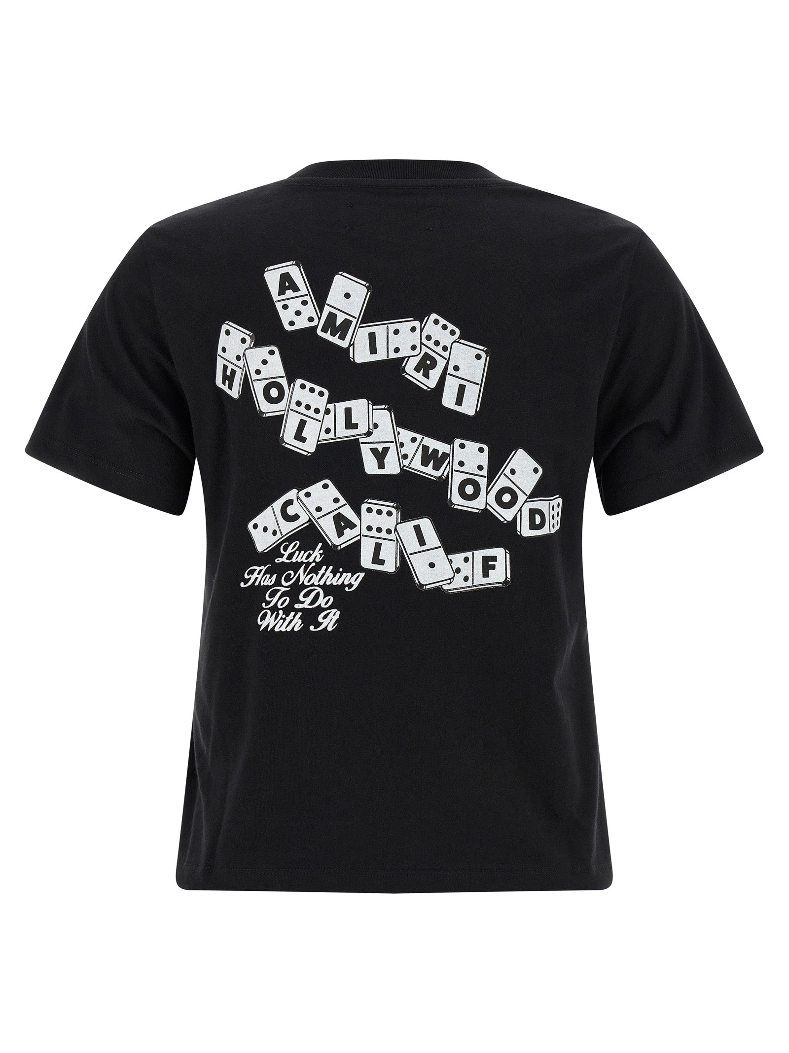 Amiri Black Cotton Women's T-Shirt