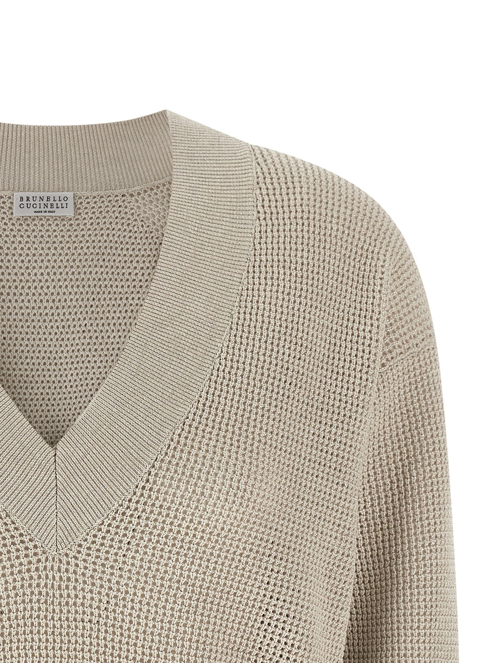 Brunello Cucinelli Beige Cotton Women's Cardigan