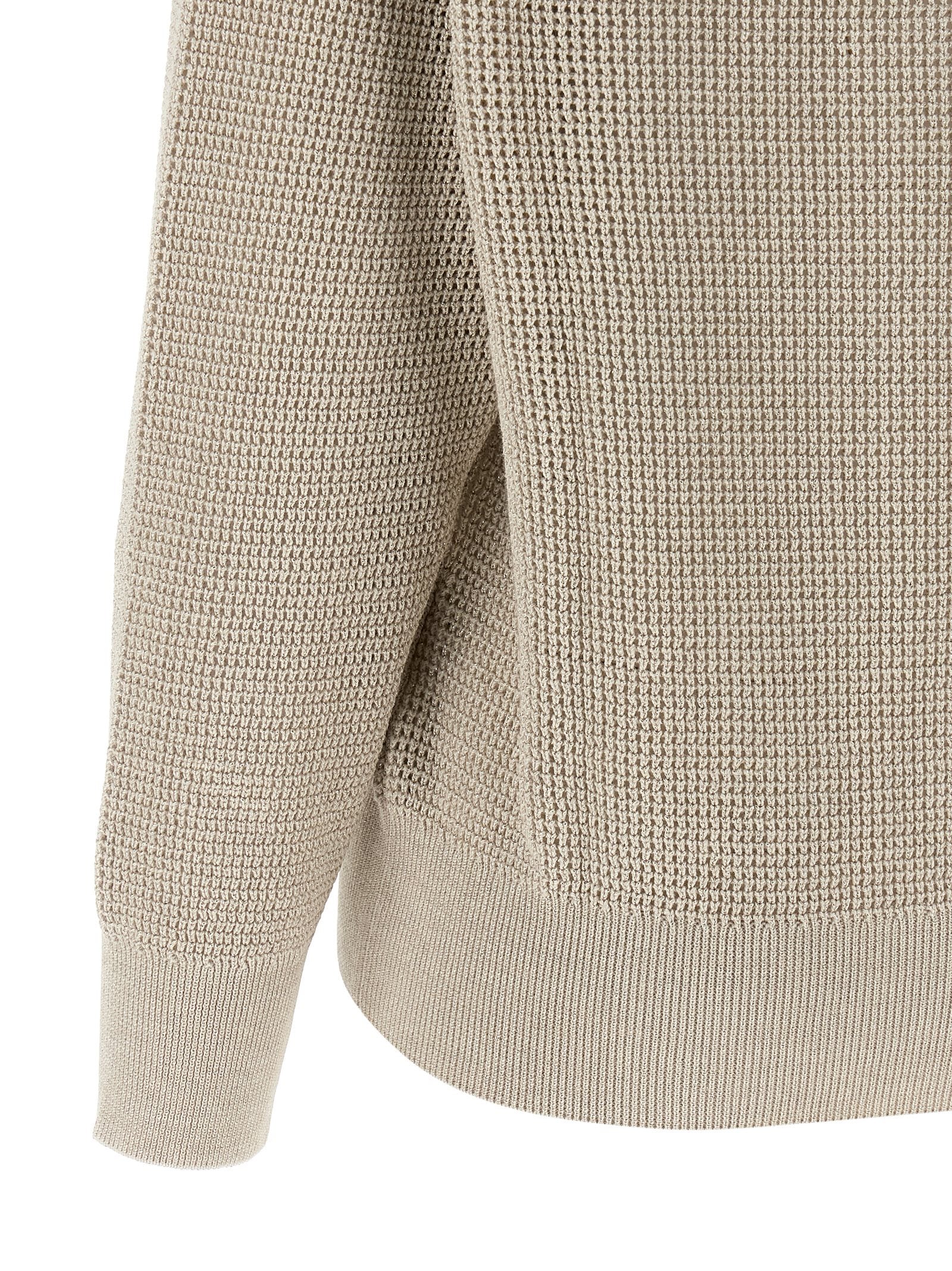 Brunello Cucinelli Beige Cotton Women's Cardigan