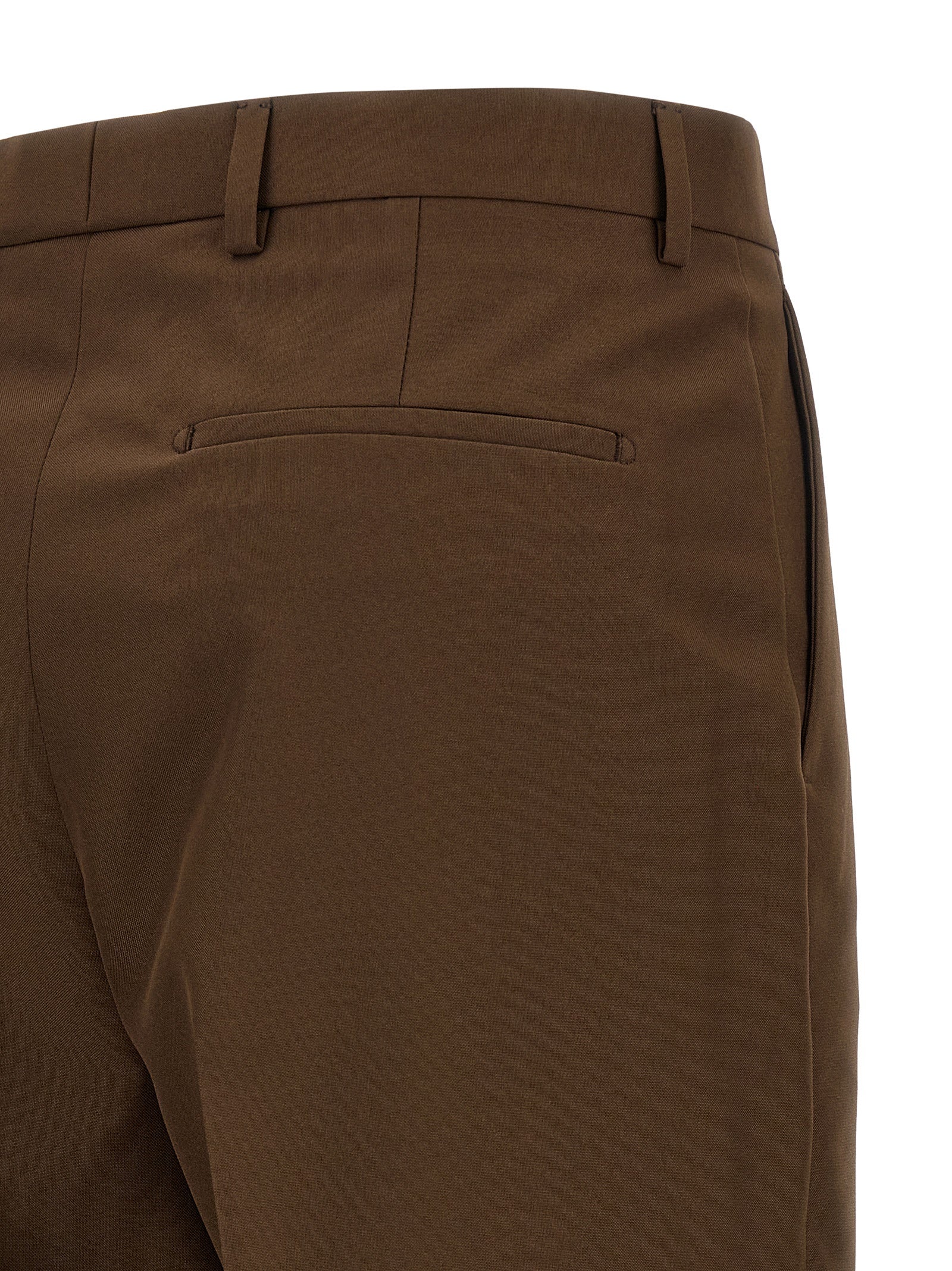 Gucci Brown Polyester Dress Women's Pants
