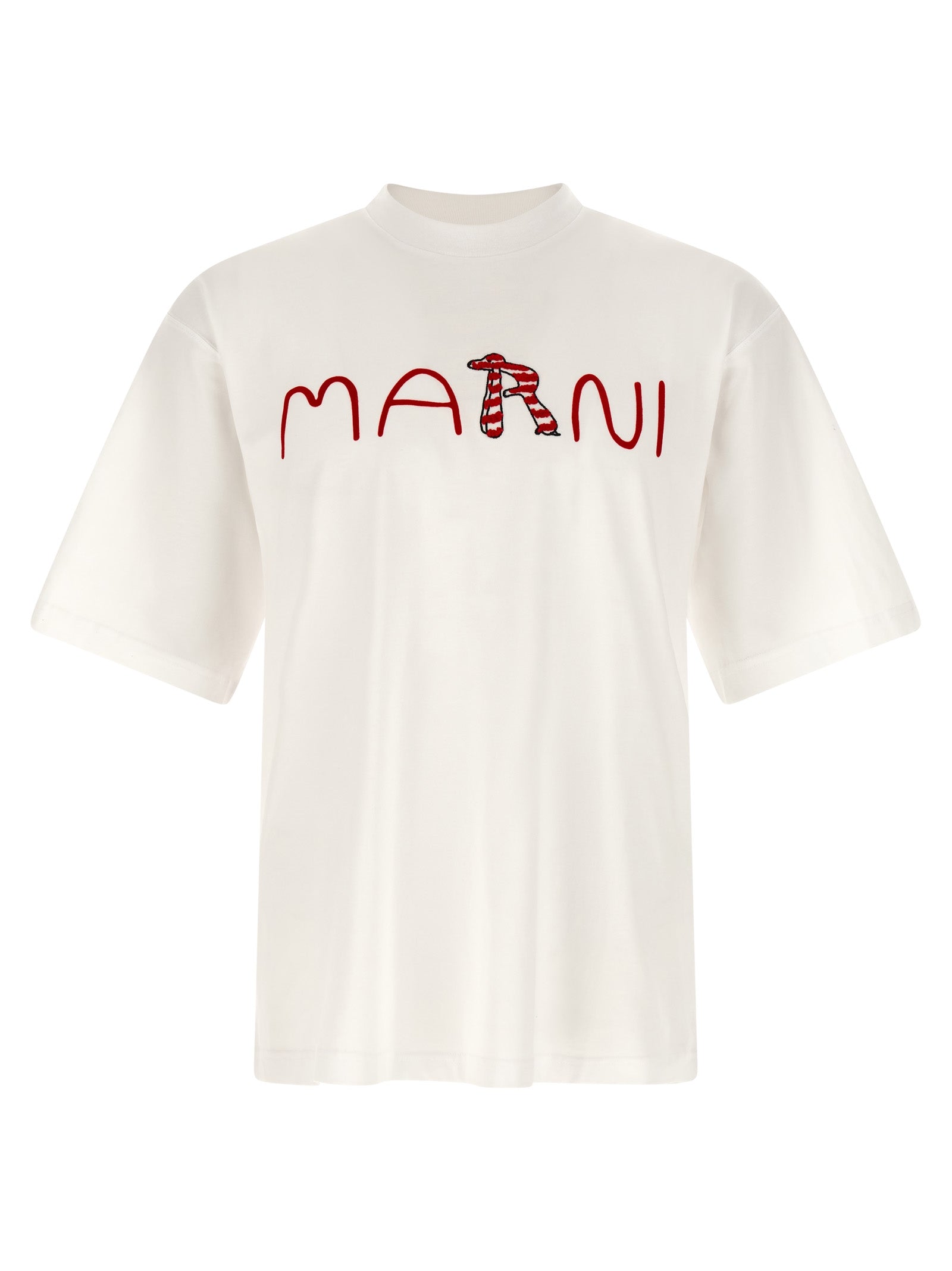Marni White Cotton Men's T-Shirt